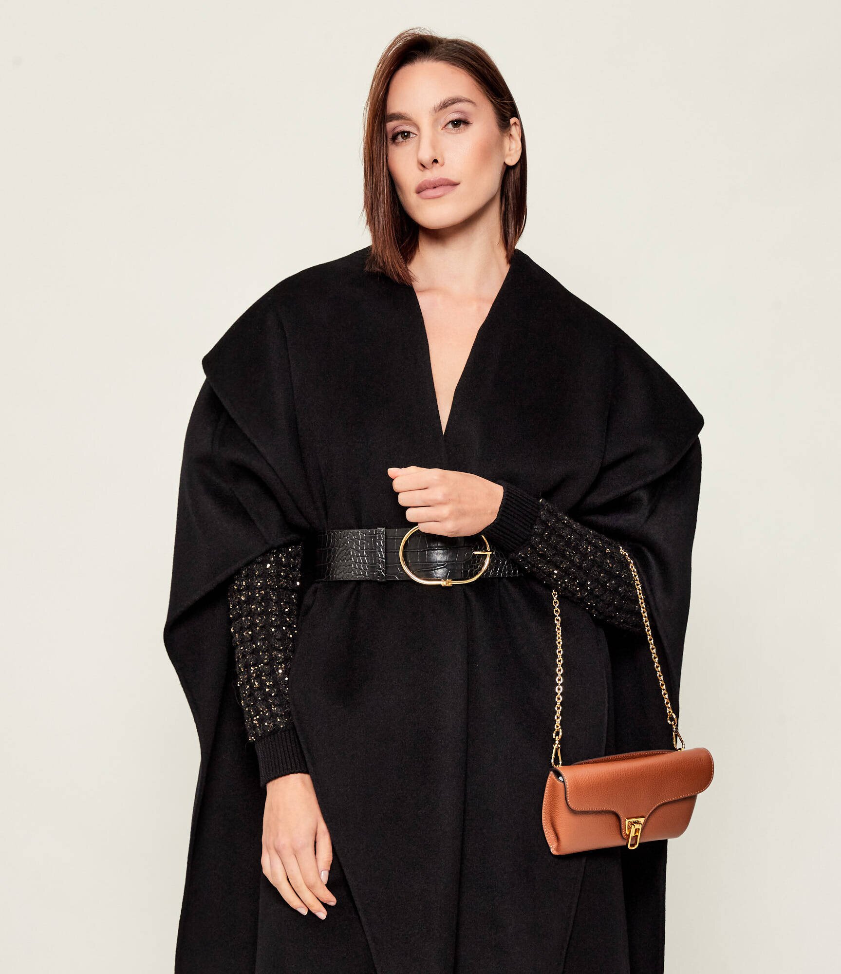 Coccinelle De piele geantă shopper 4w1 Double Beat