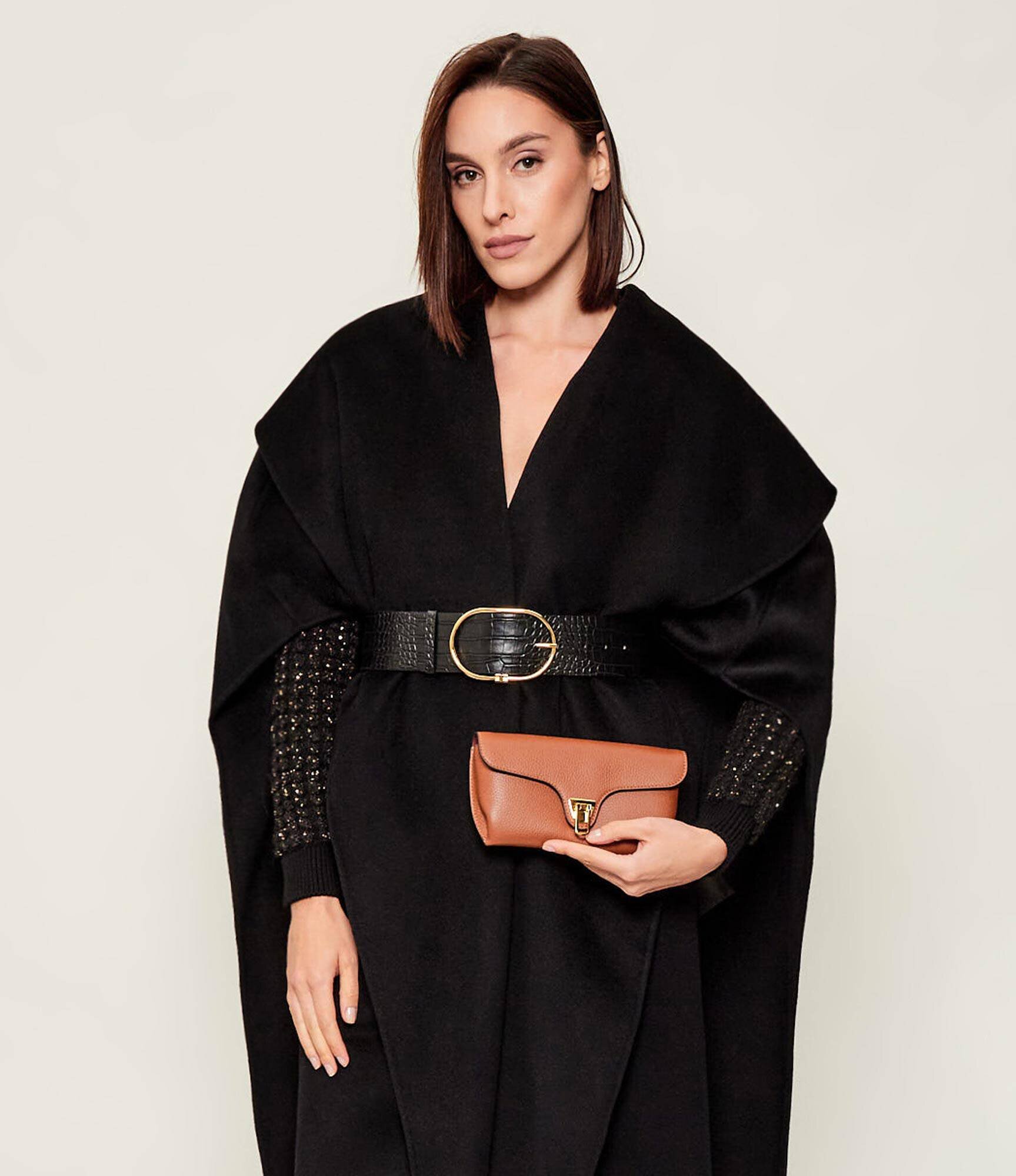 Coccinelle De piele geantă shopper 4w1 Double Beat