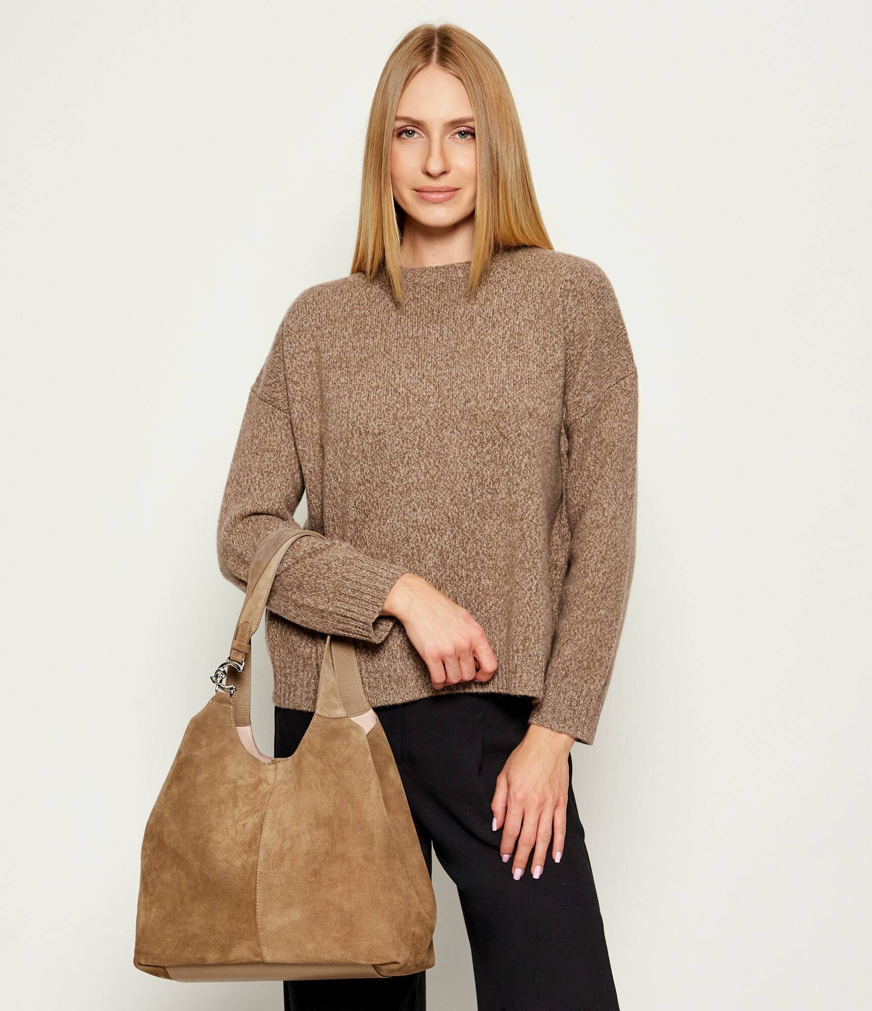Coccinelle De piele geantă shopper + borsetă C-Easy