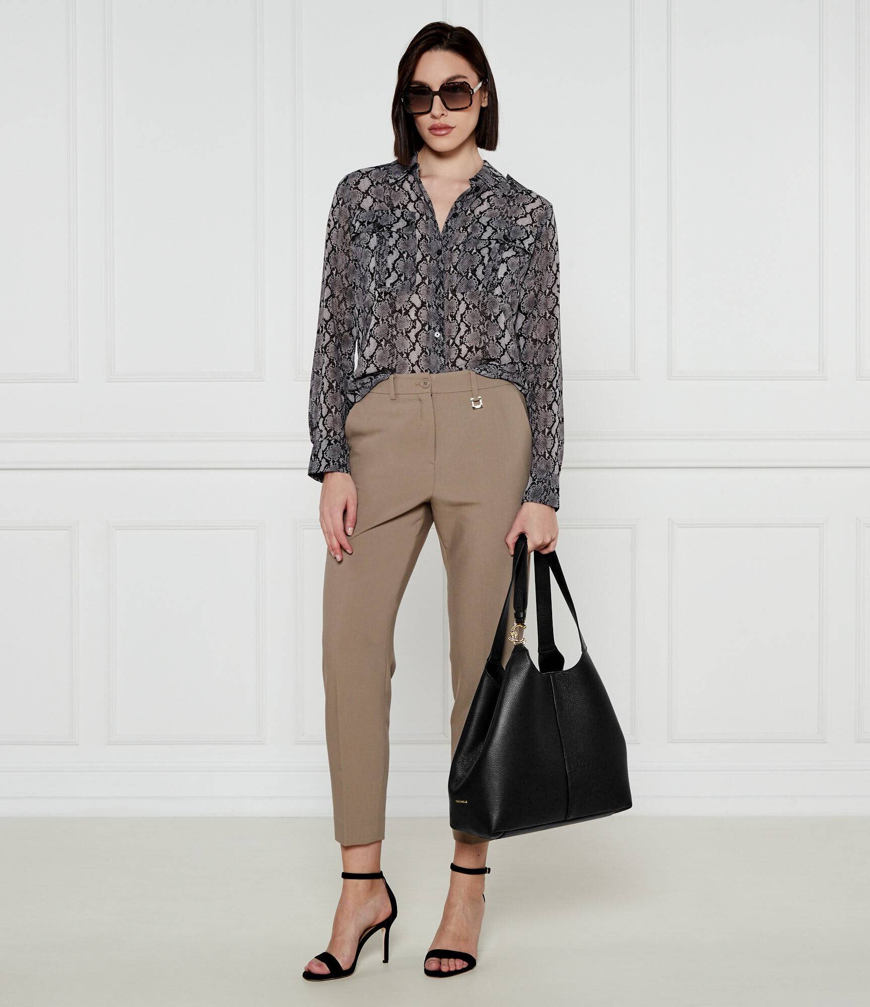 Coccinelle De piele geantă shopper + borsetă C-Easy