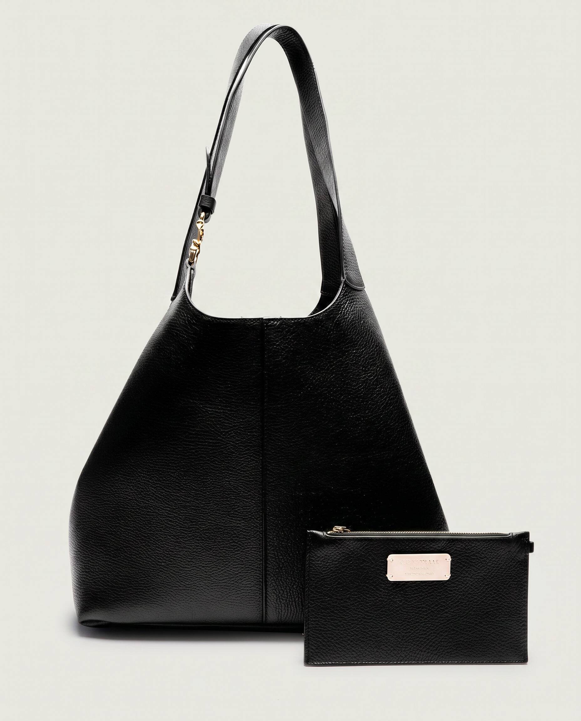 Coccinelle De piele geantă shopper + borsetă C-Easy
