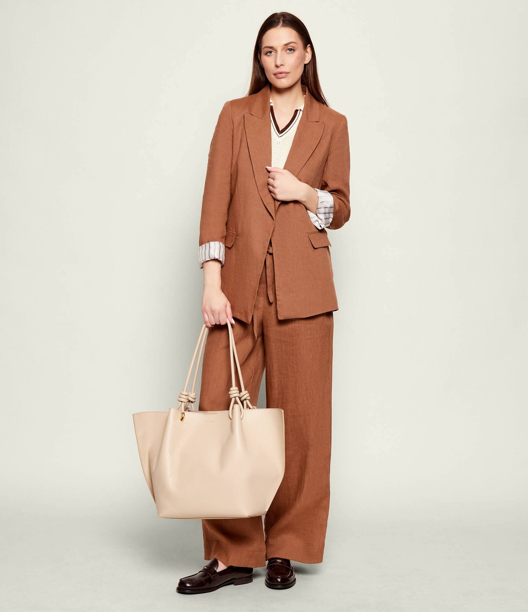 Coccinelle De piele geantă shopper + borsetă Finn