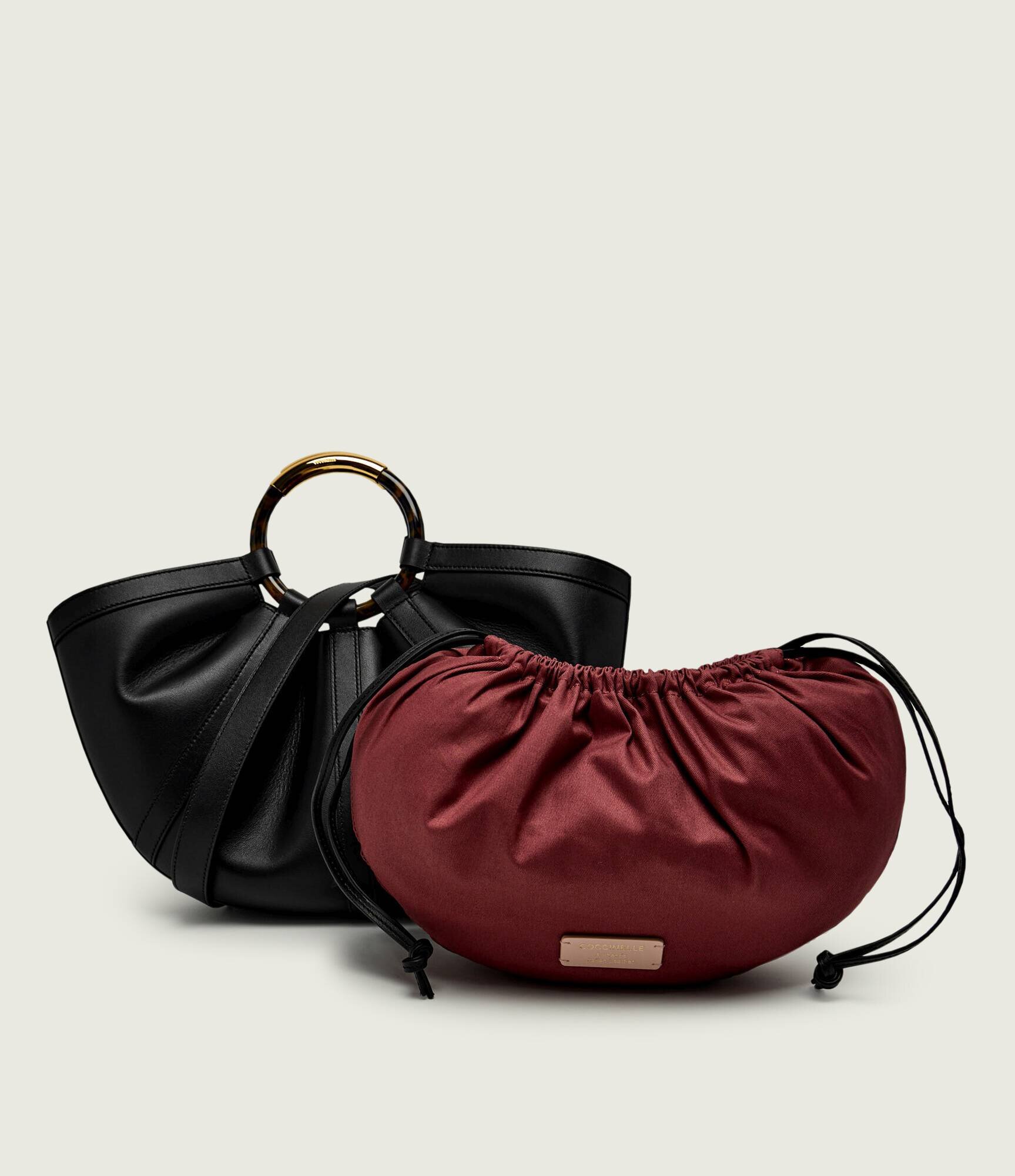 Coccinelle De piele geantă shopper + borsetă Shell
