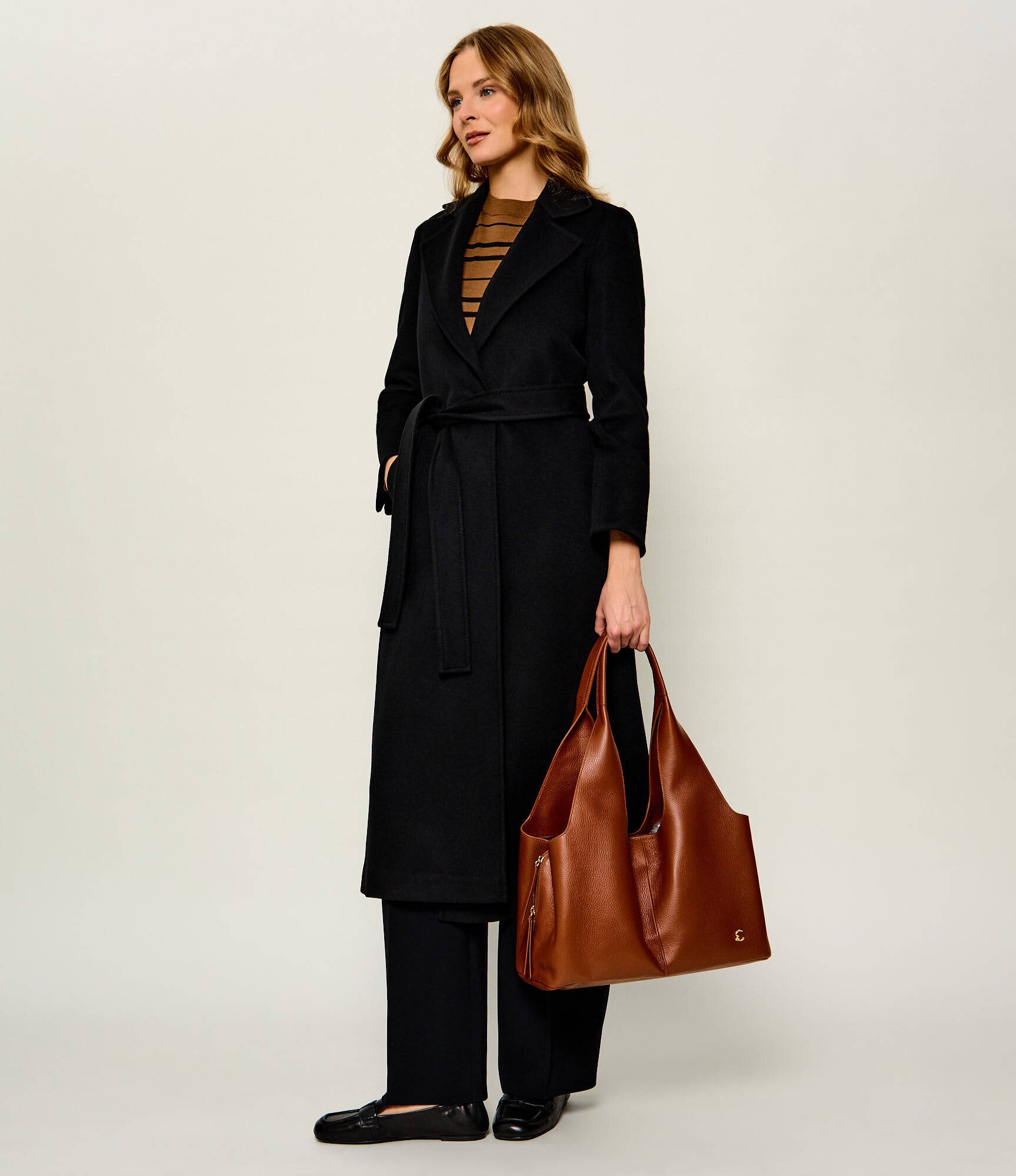 Coccinelle De piele geantă shopper Nell