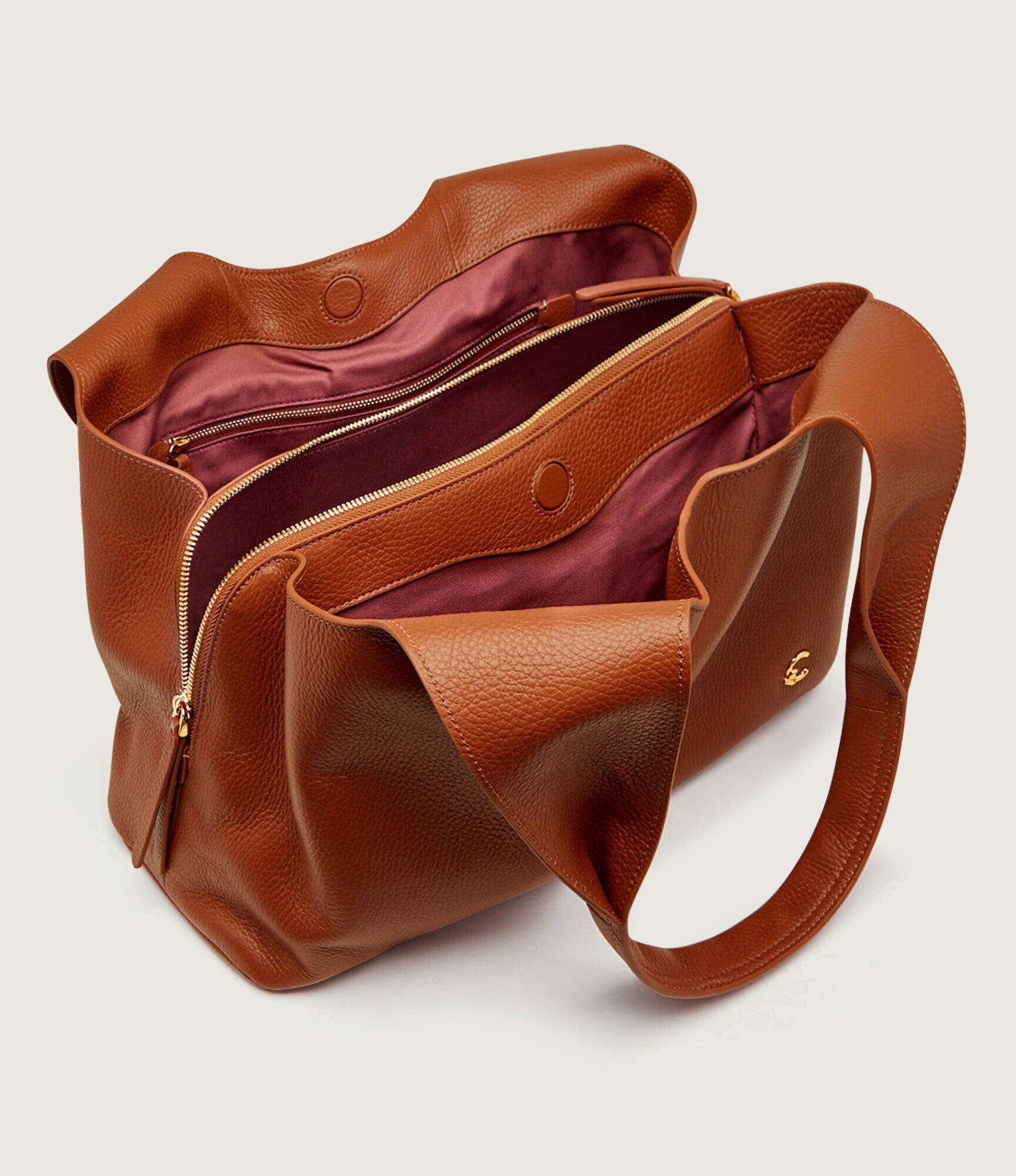 Coccinelle De piele geantă shopper Nell