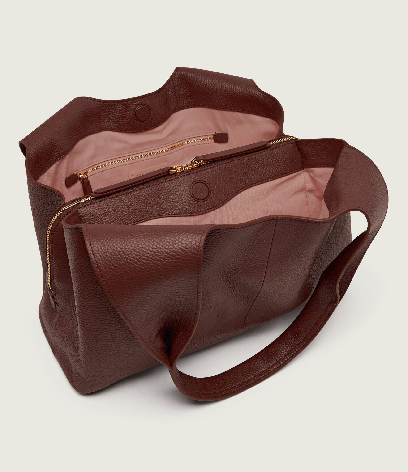 Coccinelle De piele geantă shopper Nell