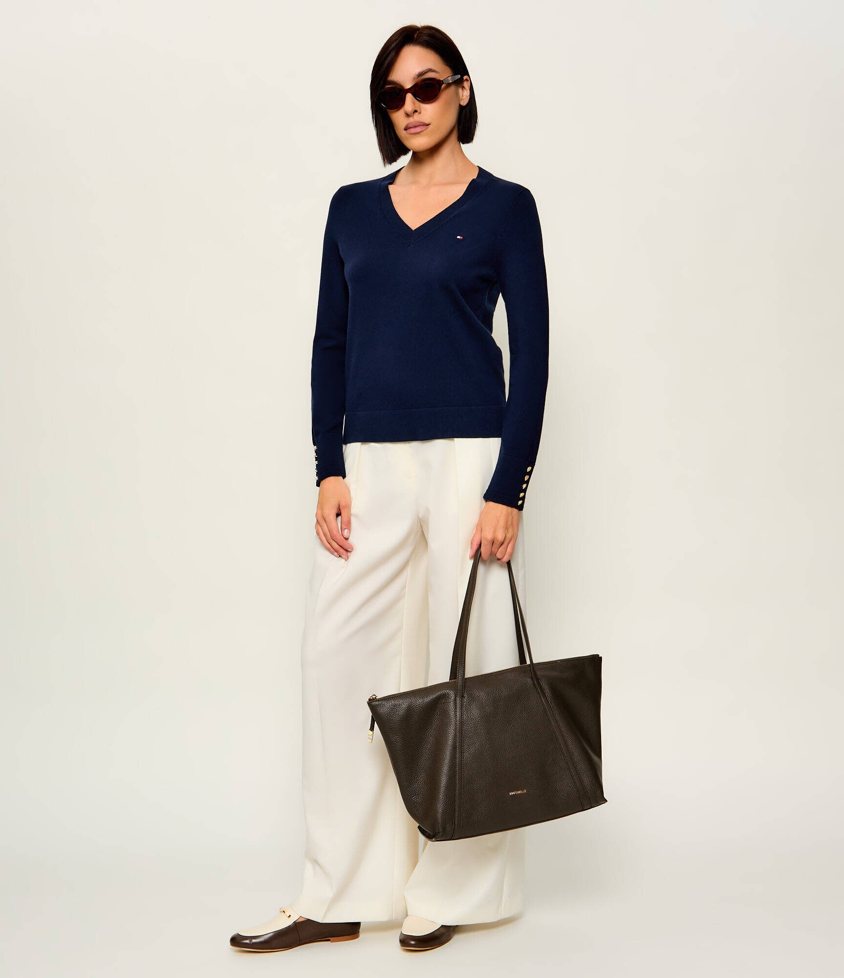 Coccinelle De piele geantă shopper Nory