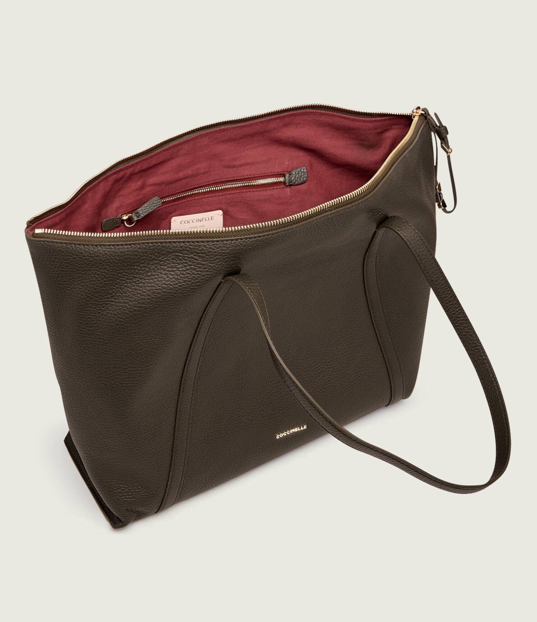 Coccinelle De piele geantă shopper Nory