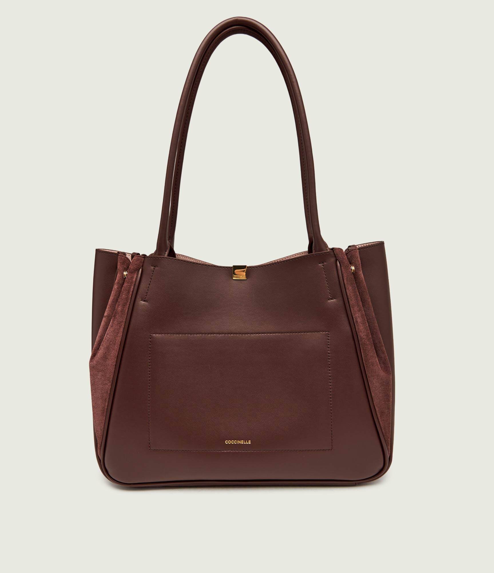 Coccinelle De piele geantă shopper Pansy | piele întoarsă