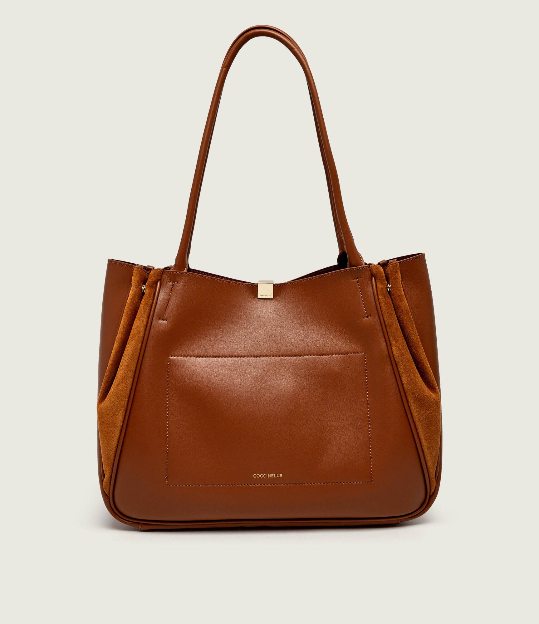 Coccinelle De piele geantă shopper Pansy | piele întoarsă