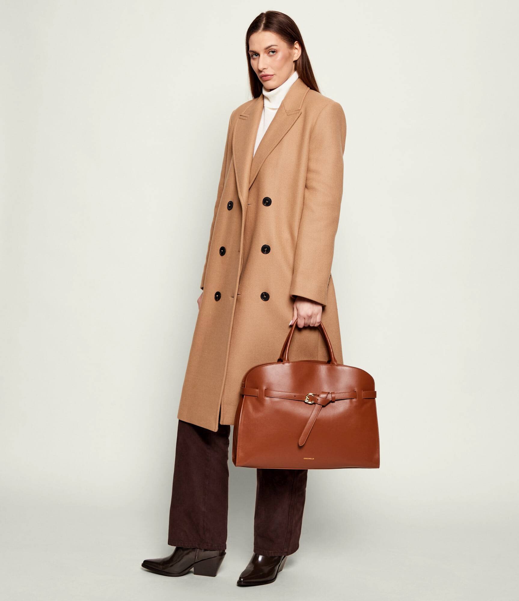 Coccinelle De piele geantă shopper Sabine