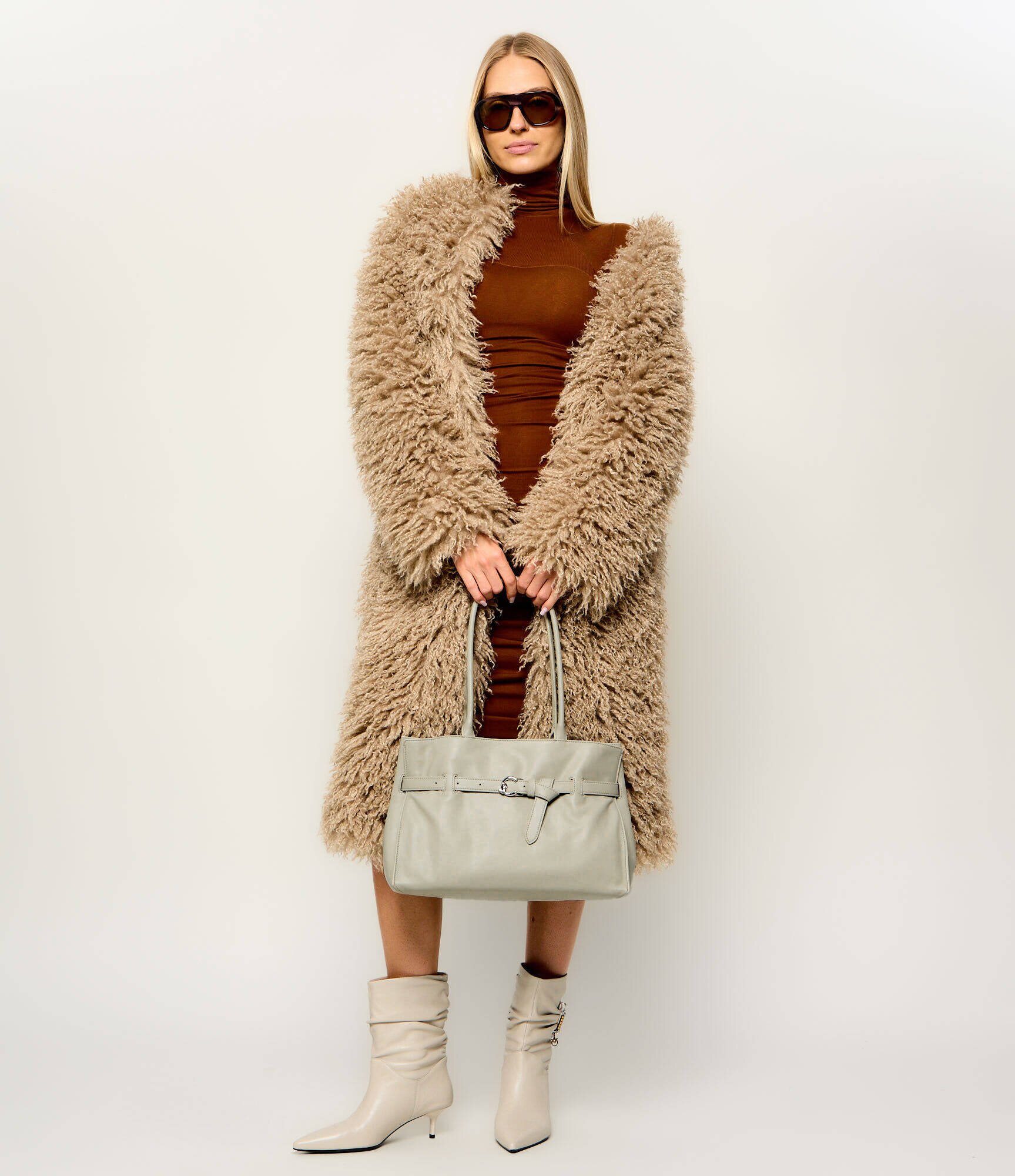 Coccinelle De piele geantă shopper Sabine Soft