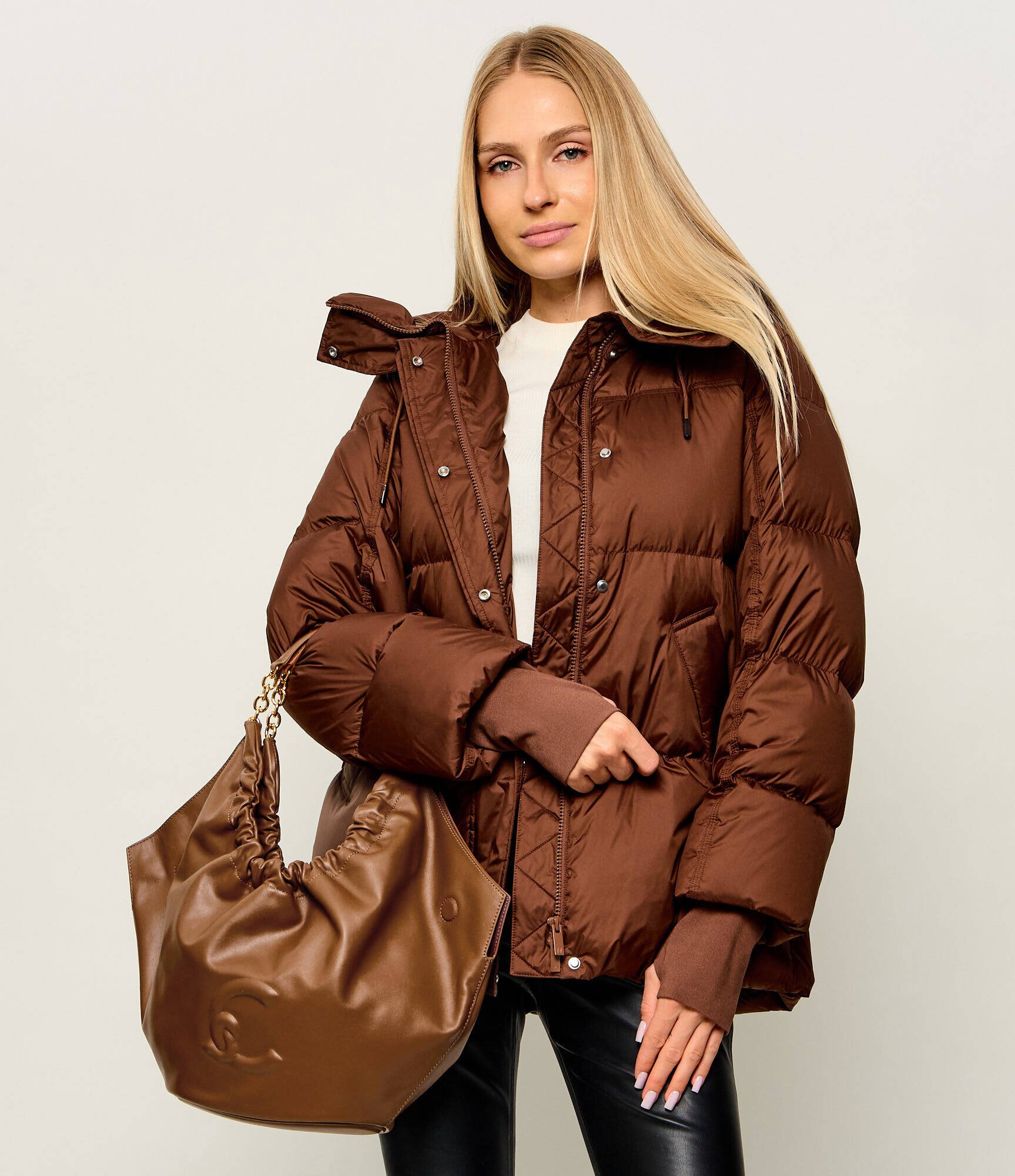 Coccinelle De piele geantă shopper Smash
