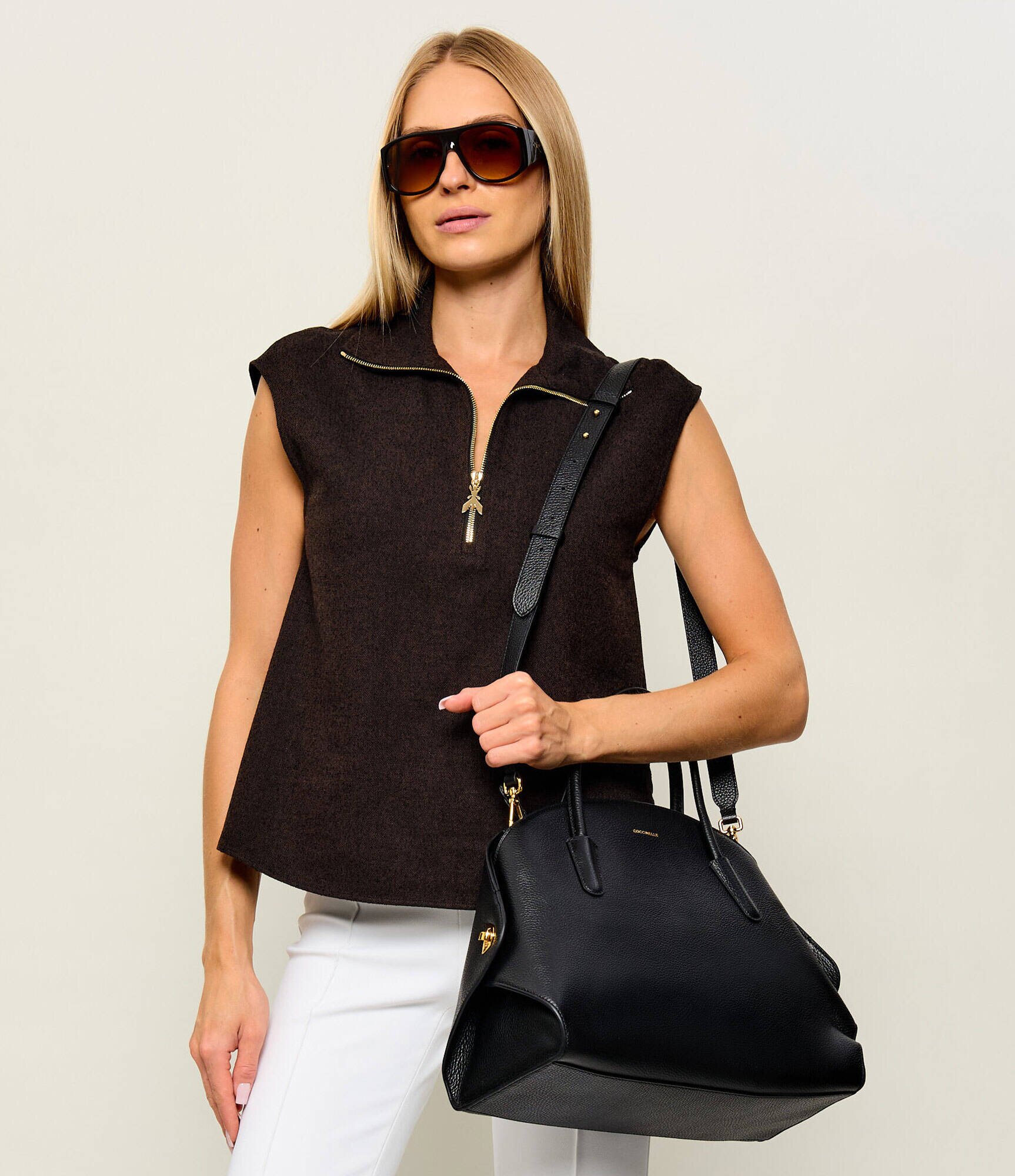 Coccinelle De piele geantă shopper Tylde