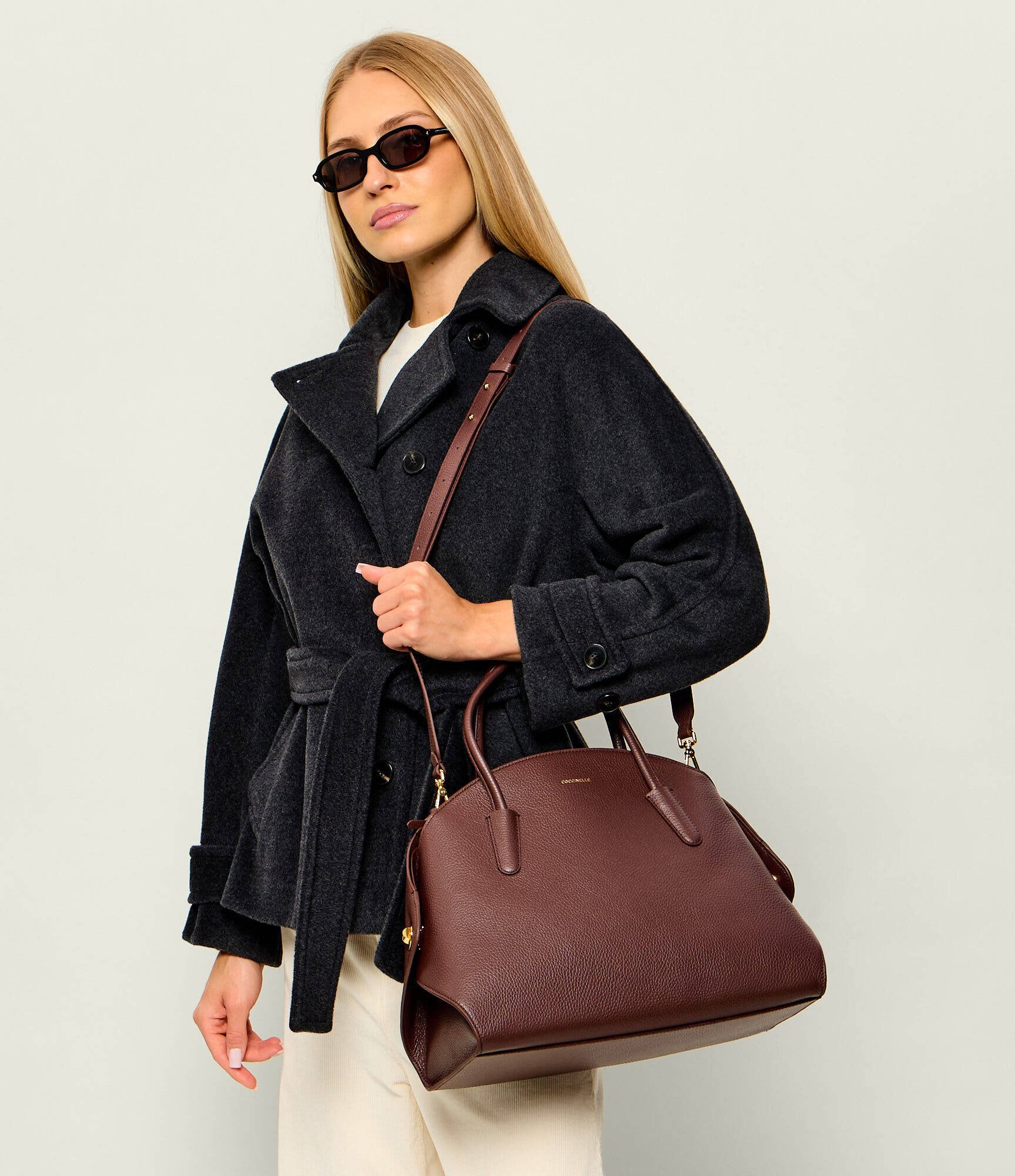 Coccinelle De piele geantă shopper Tylde