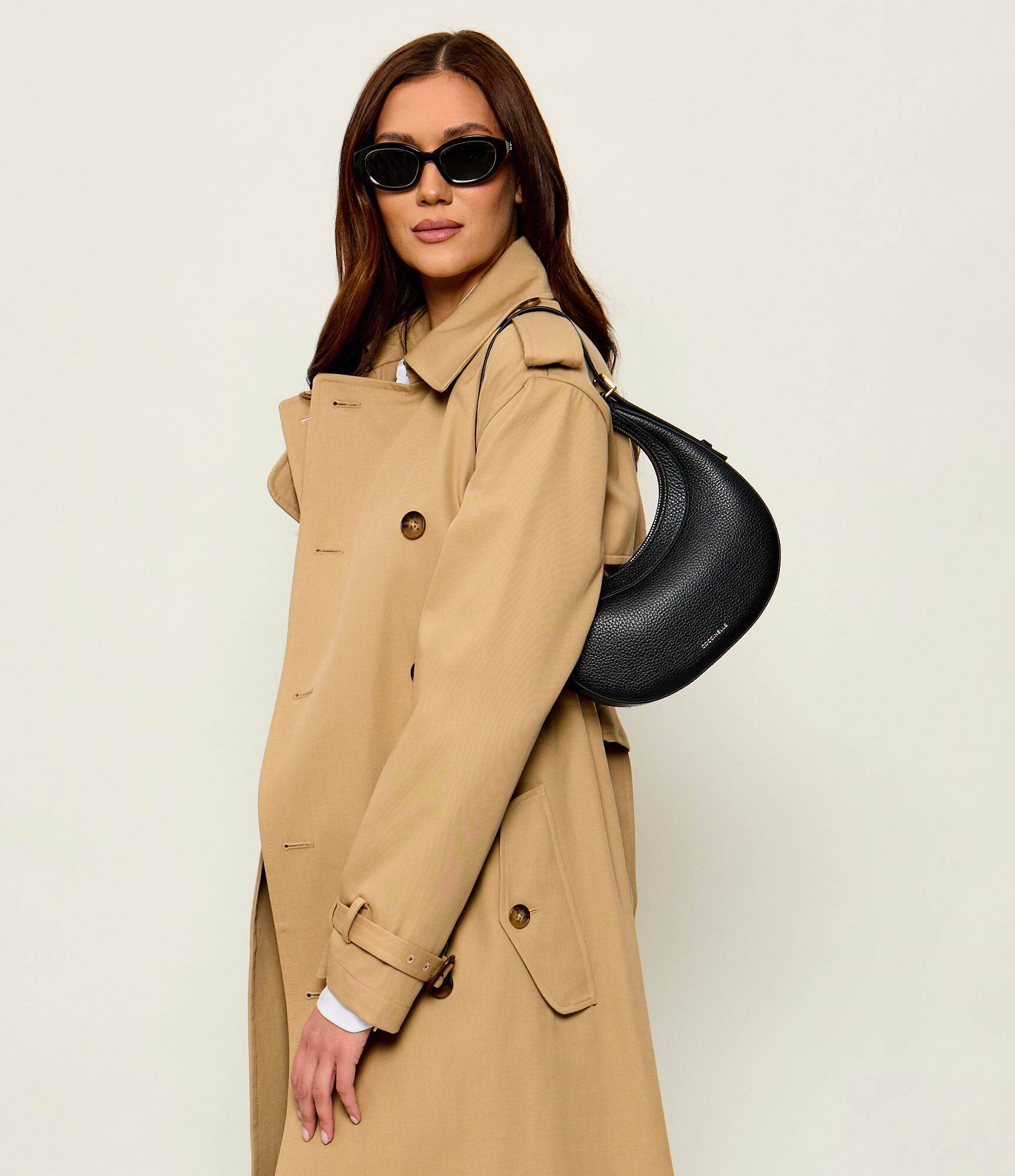 Coccinelle De piele hobo Whisper Mini