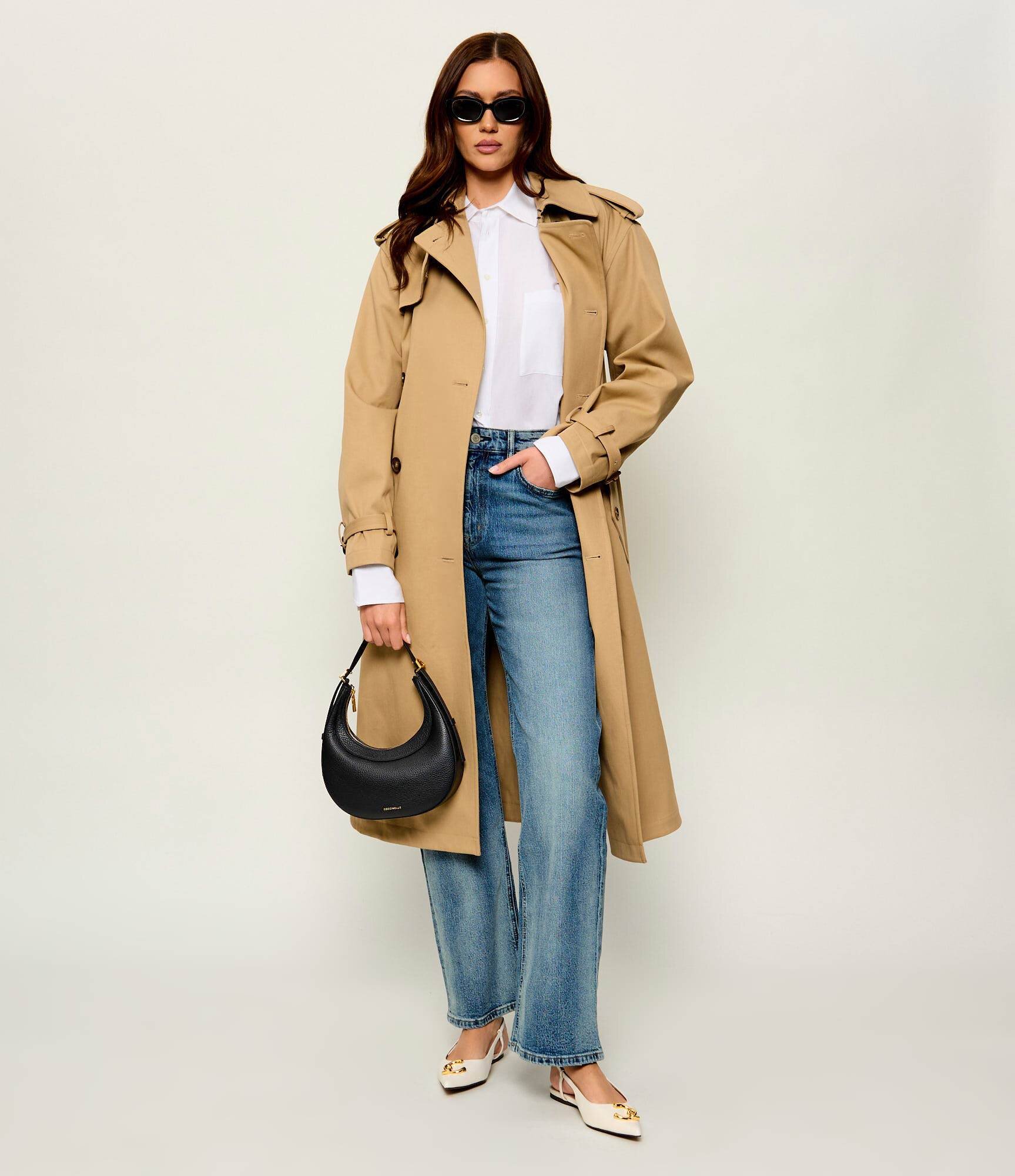 Coccinelle De piele hobo Whisper Mini
