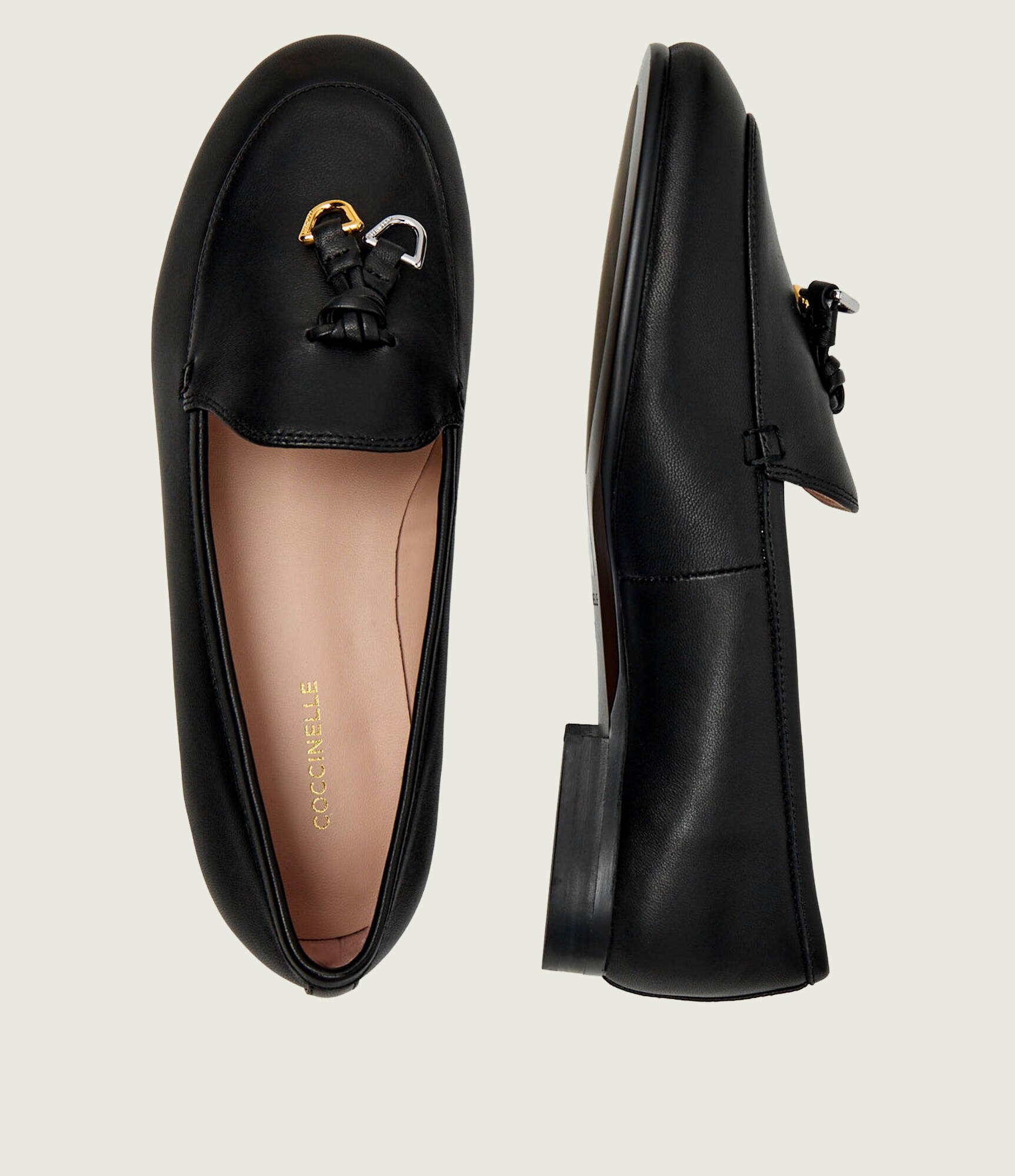 Coccinelle De piele pantofi lords LOOP