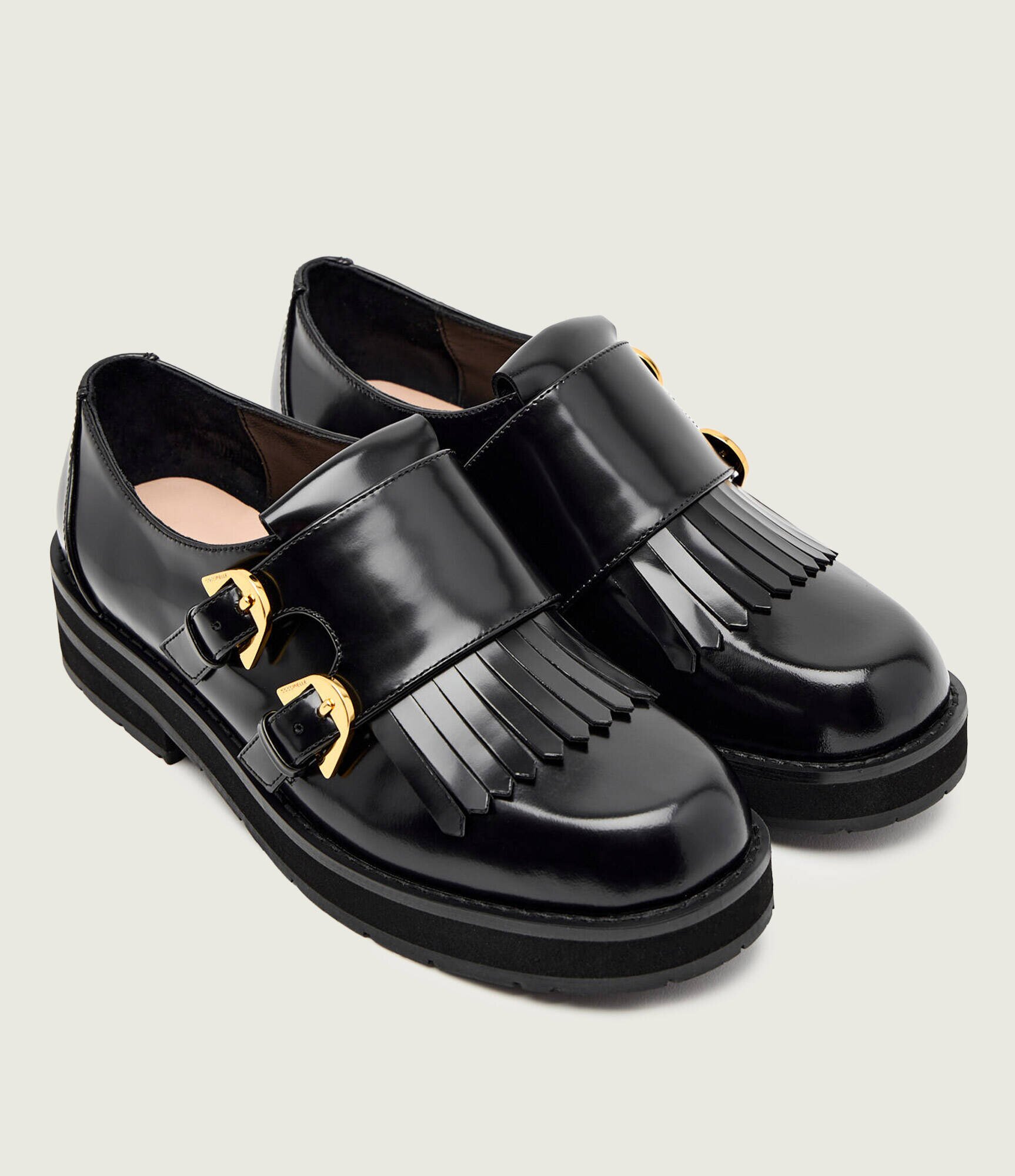 Coccinelle De piele pantofi monk Campus