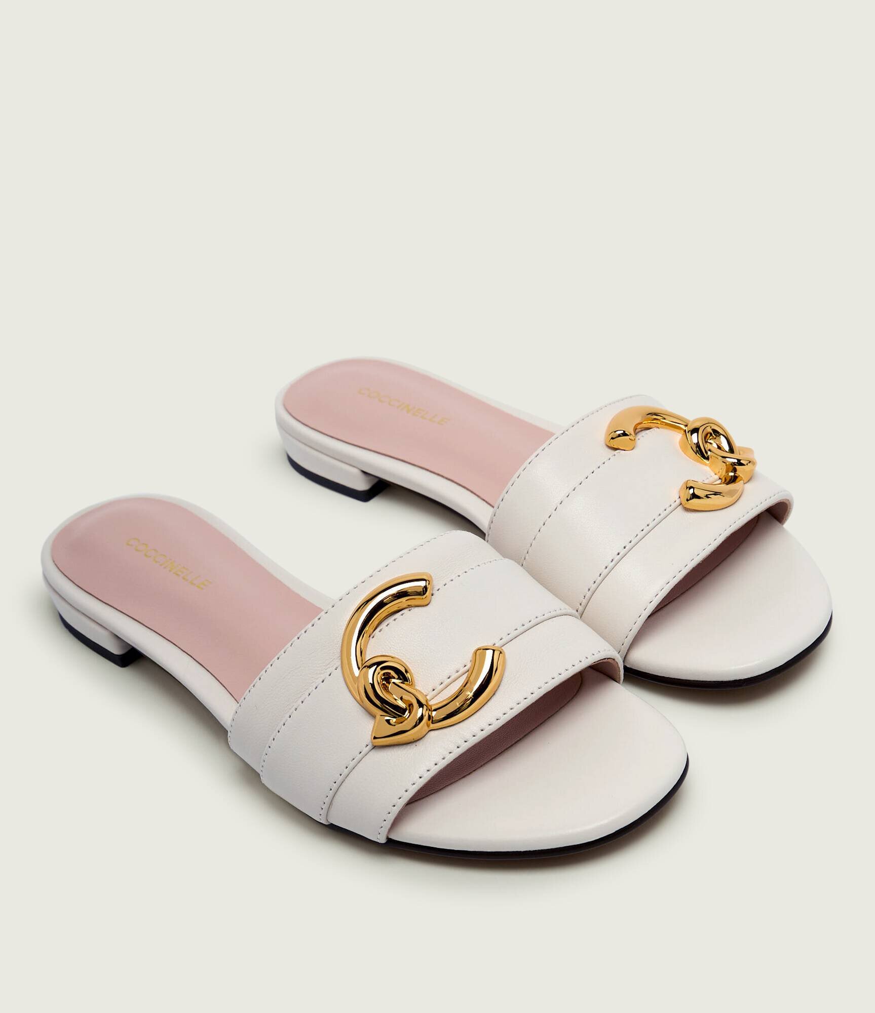 Coccinelle De piele șlapi C-Me Smooth