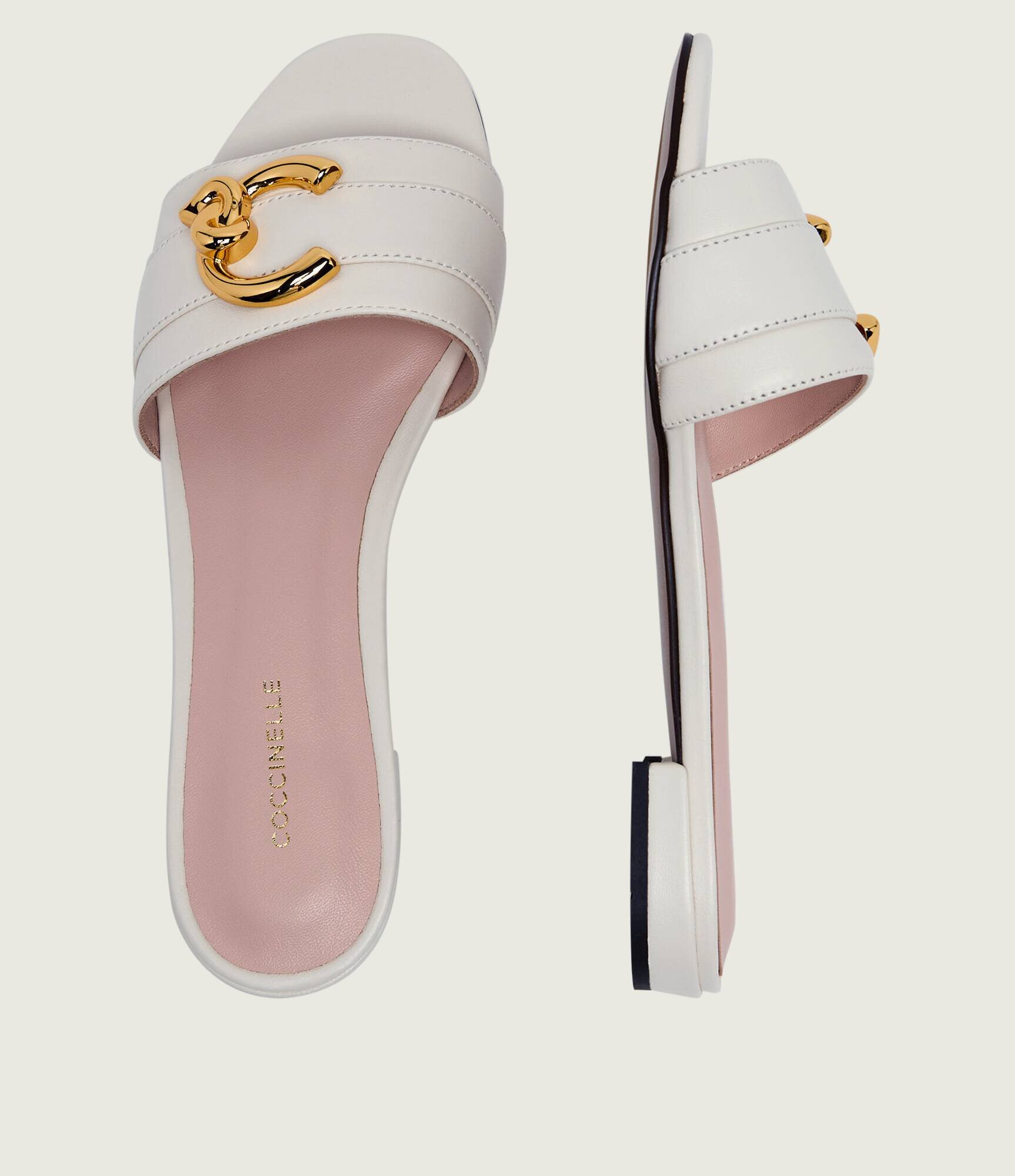 Coccinelle De piele șlapi C-Me Smooth