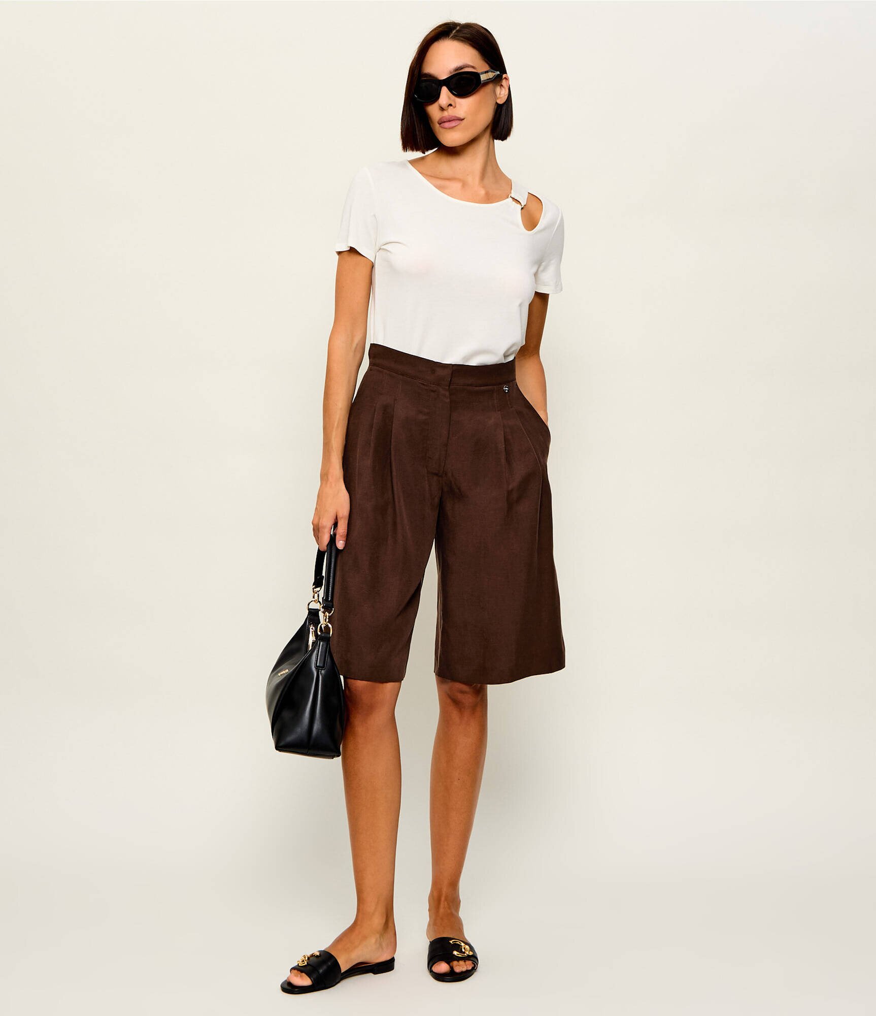Coccinelle De piele șlapi C-Me Smooth