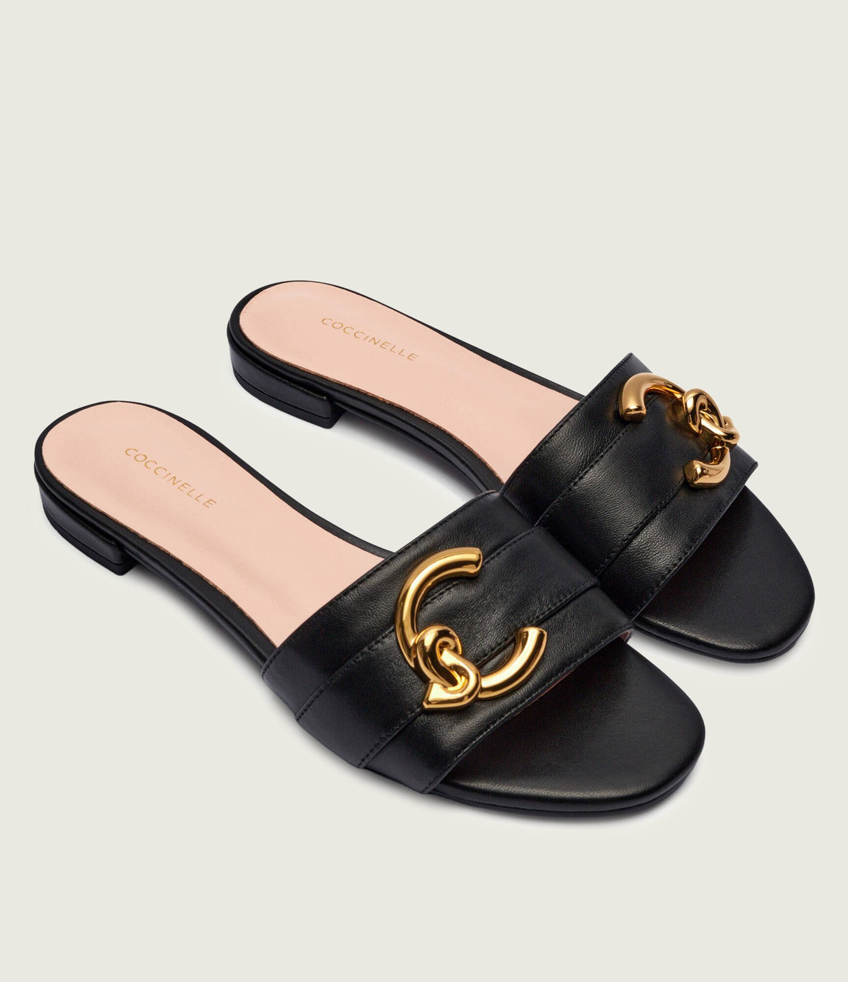 Coccinelle De piele șlapi C-Me Smooth