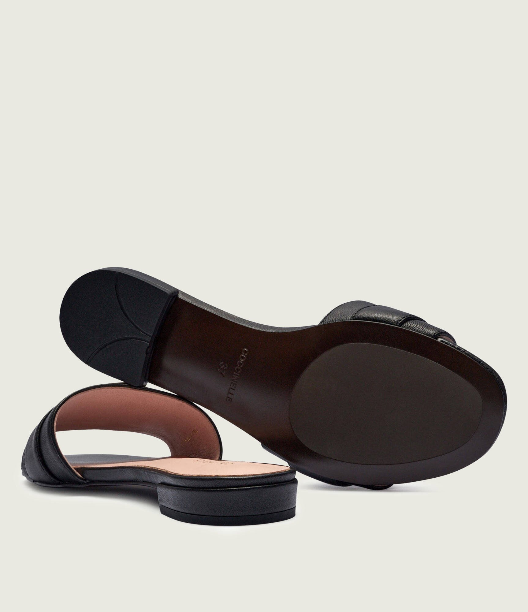 Coccinelle De piele șlapi C-Me Smooth