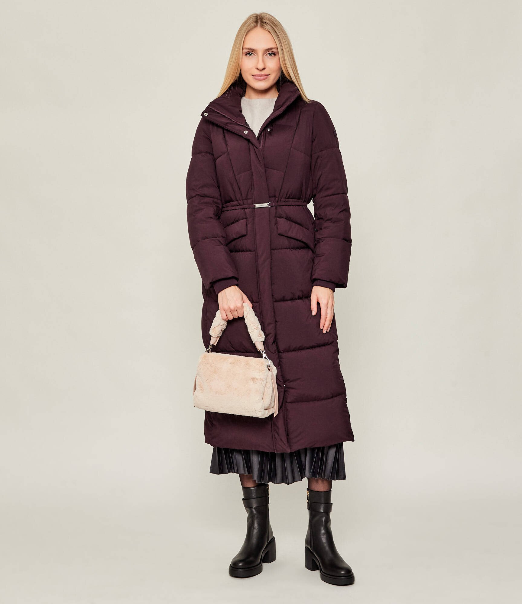 Coccinelle Geantă pe umăr Boheme | shearling cu adaos de piele