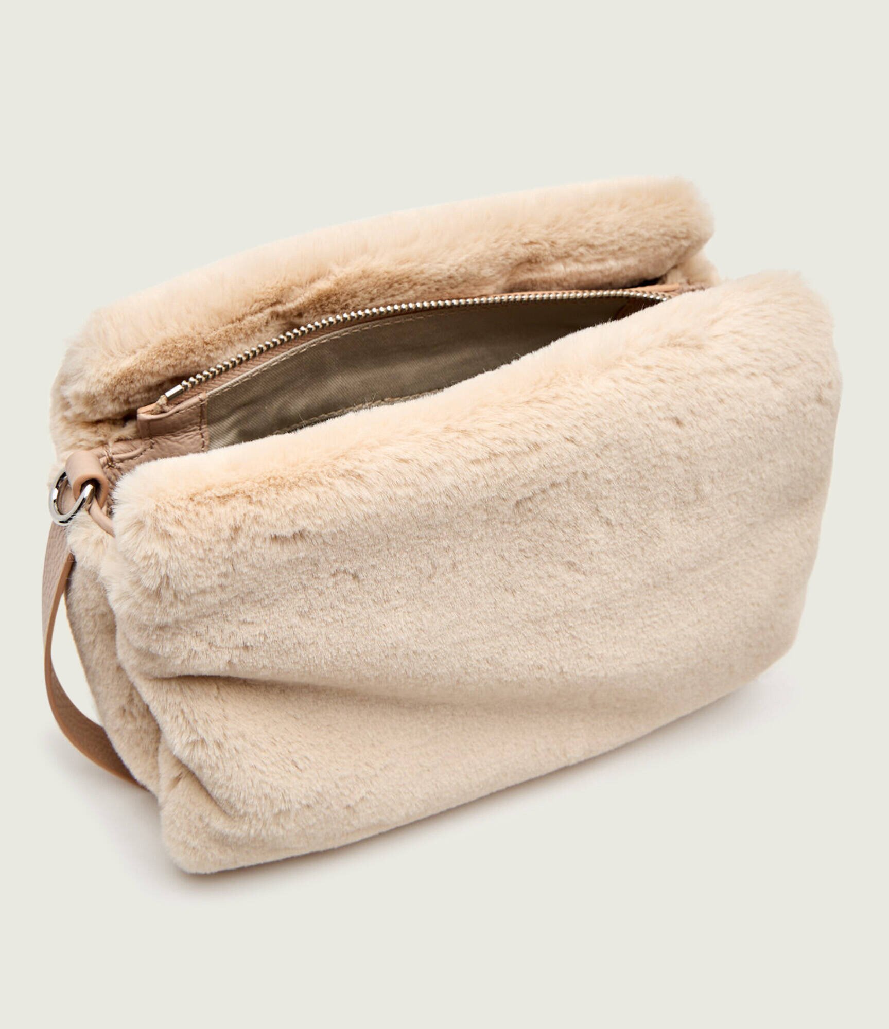 Coccinelle Geantă pe umăr Boheme | shearling cu adaos de piele