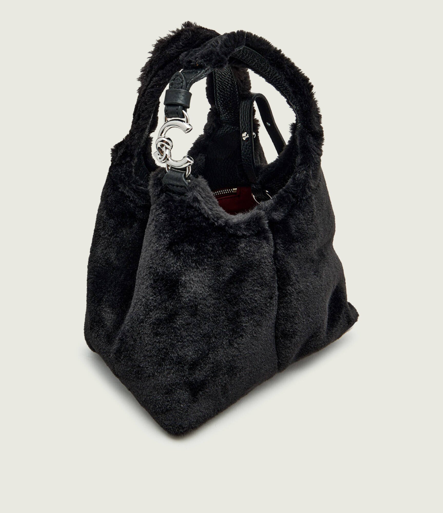 Coccinelle Geantă pe umăr C-Easy cu adaos de piele | shearling