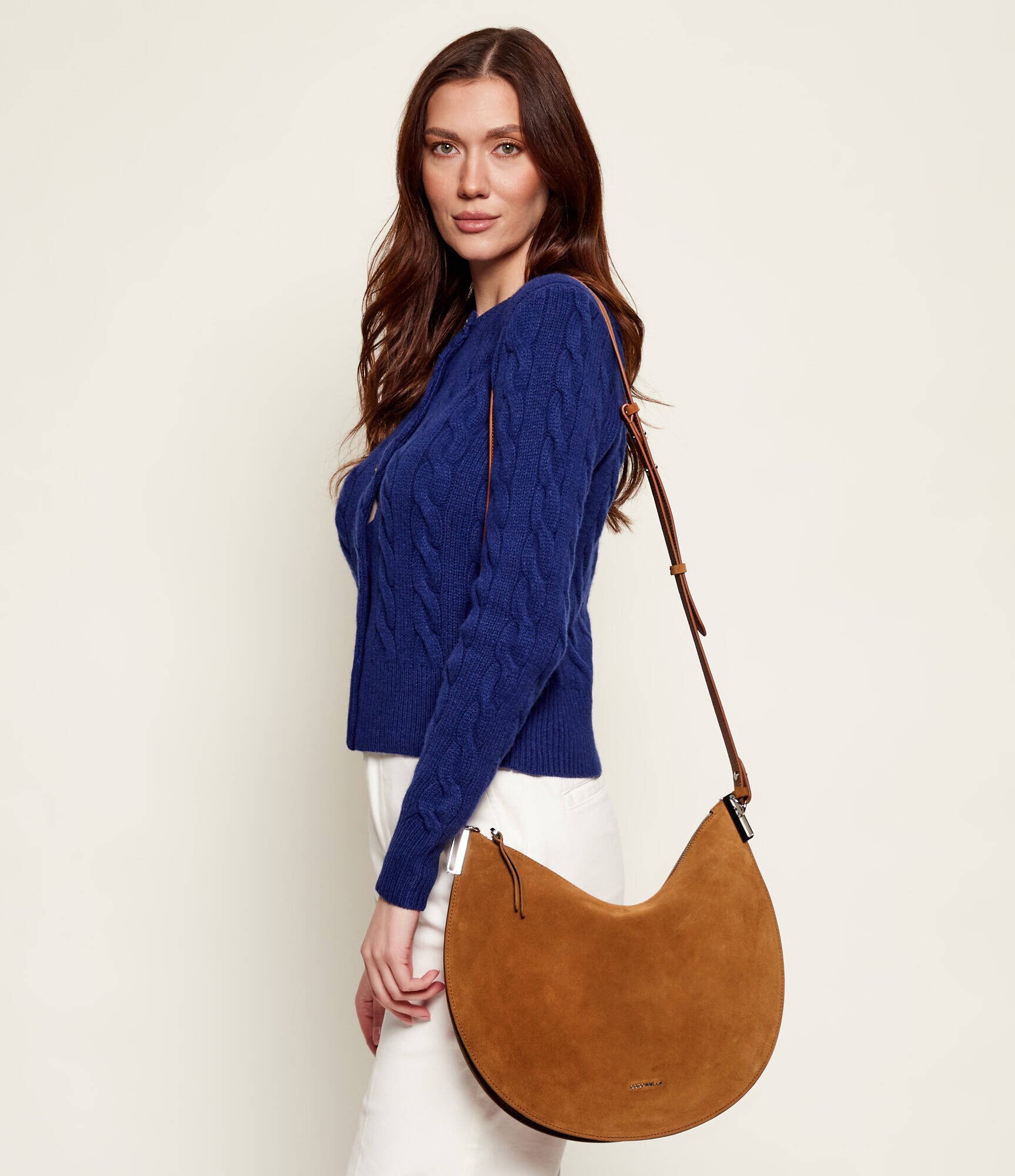 Coccinelle Geantă pe umăr Sunup | piele întoarsă