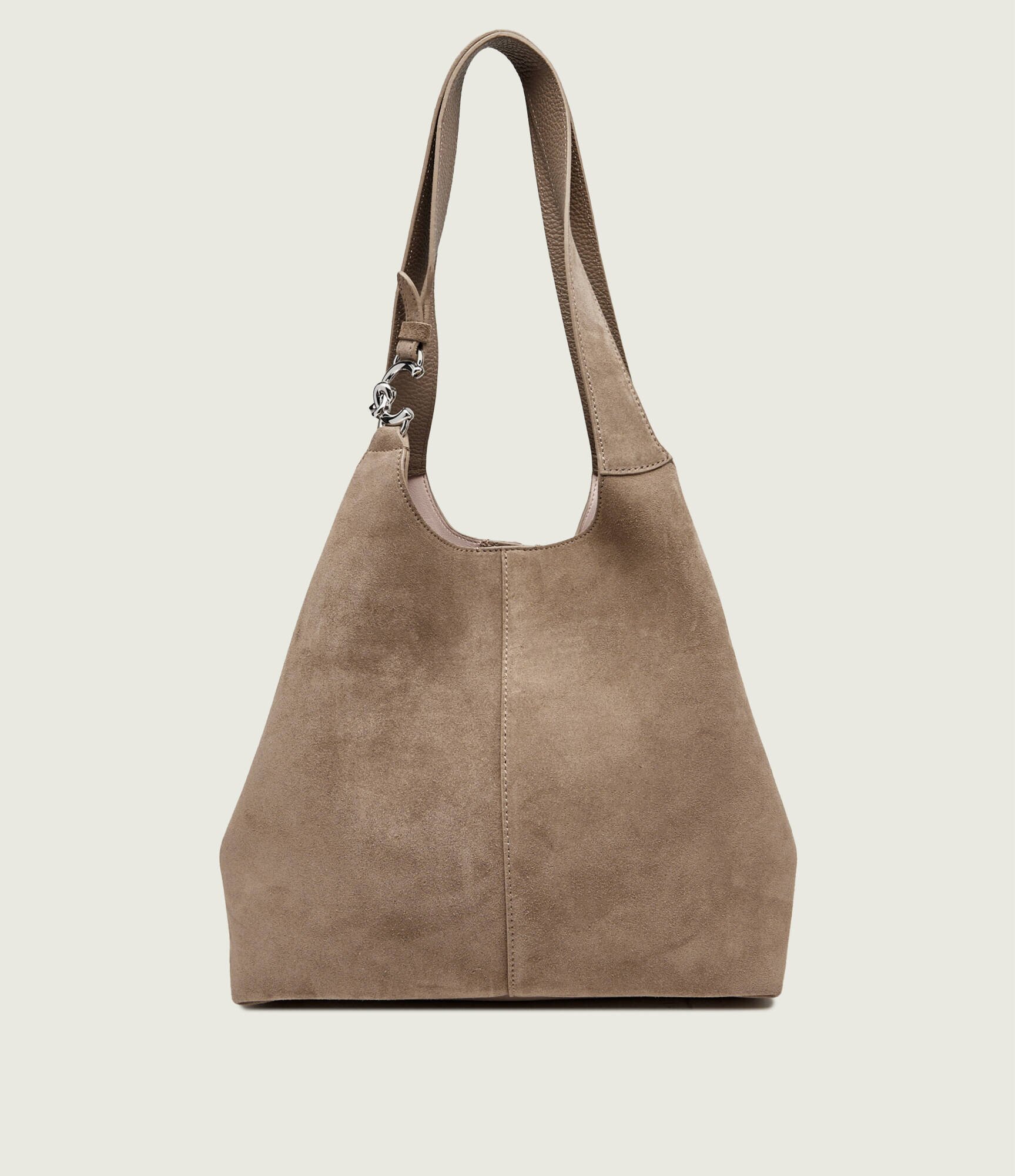 Coccinelle Geantă shopper + borsetă C-Easy | piele întoarsă