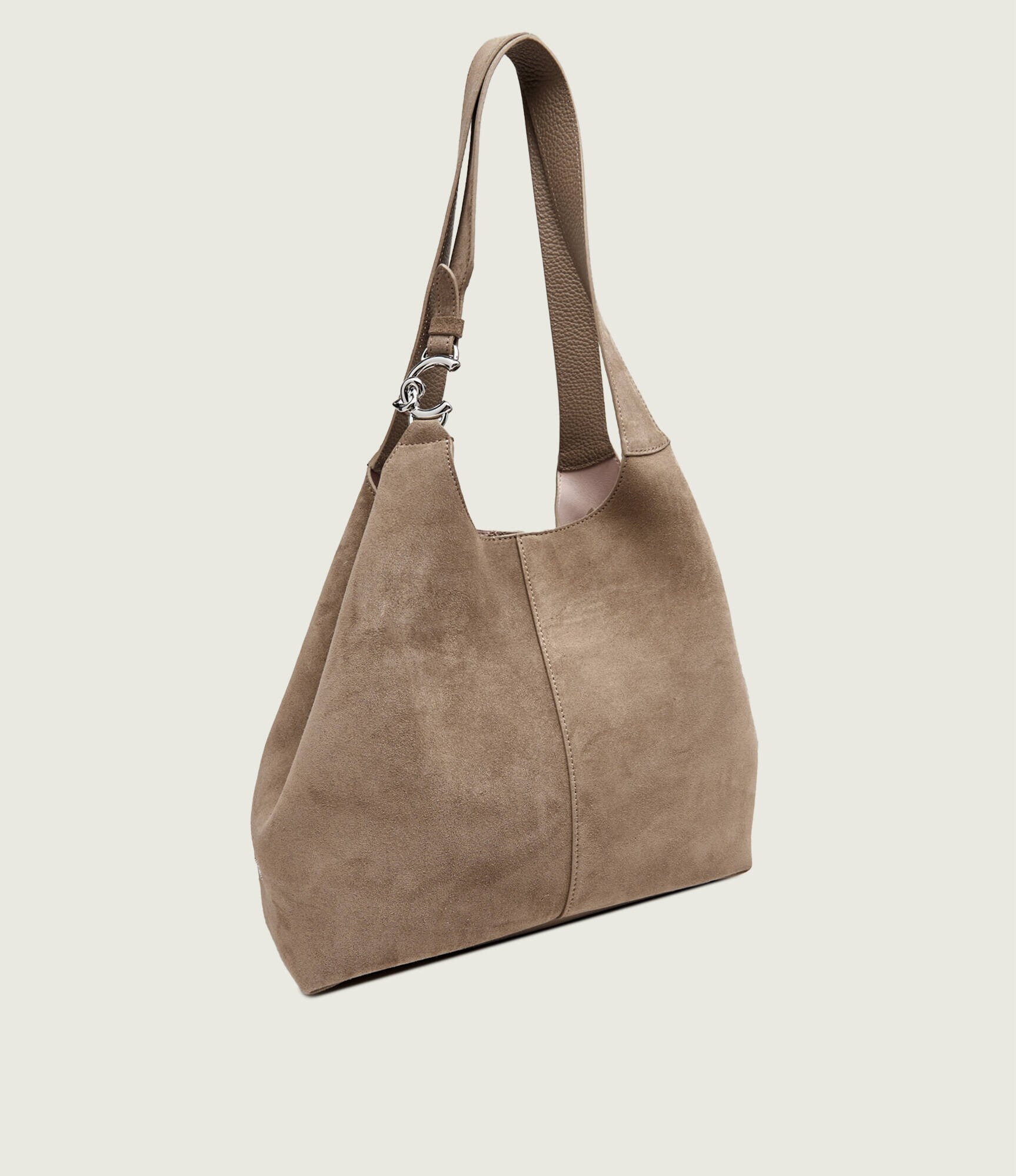 Coccinelle Geantă shopper + borsetă C-Easy | piele întoarsă