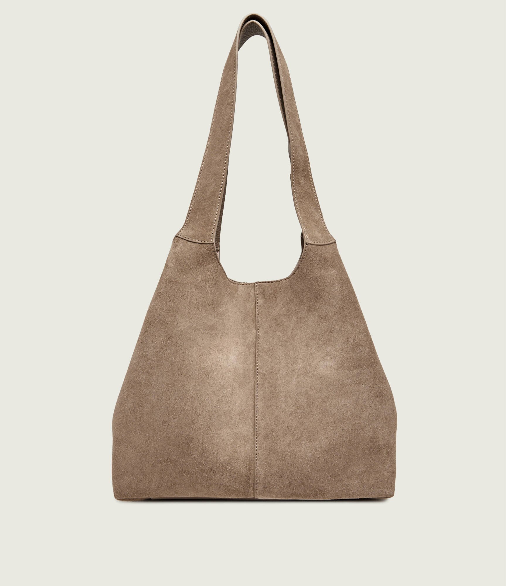 Coccinelle Geantă shopper + borsetă C-Easy | piele întoarsă
