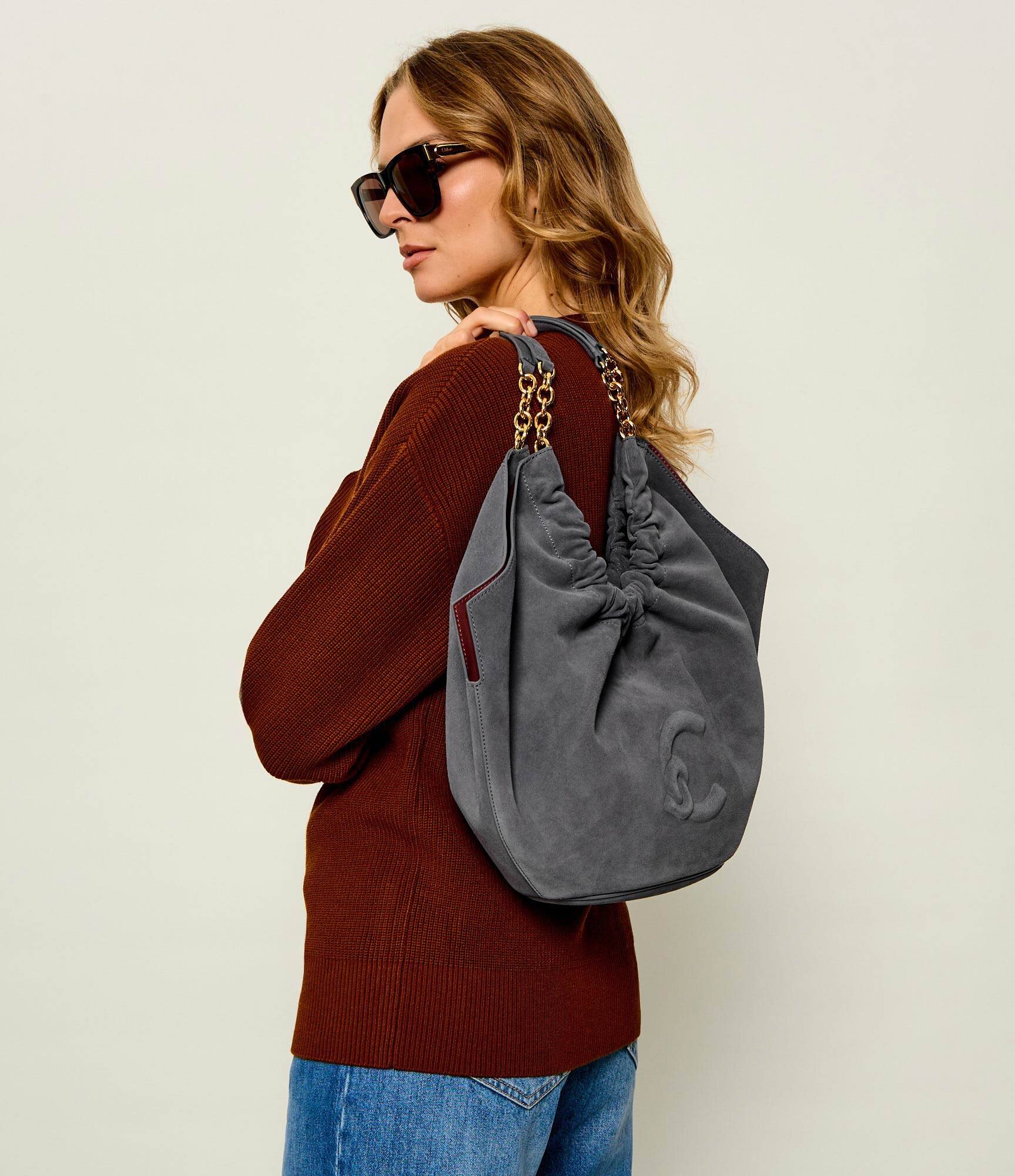 Coccinelle Geantă shopper Smash | piele întoarsă