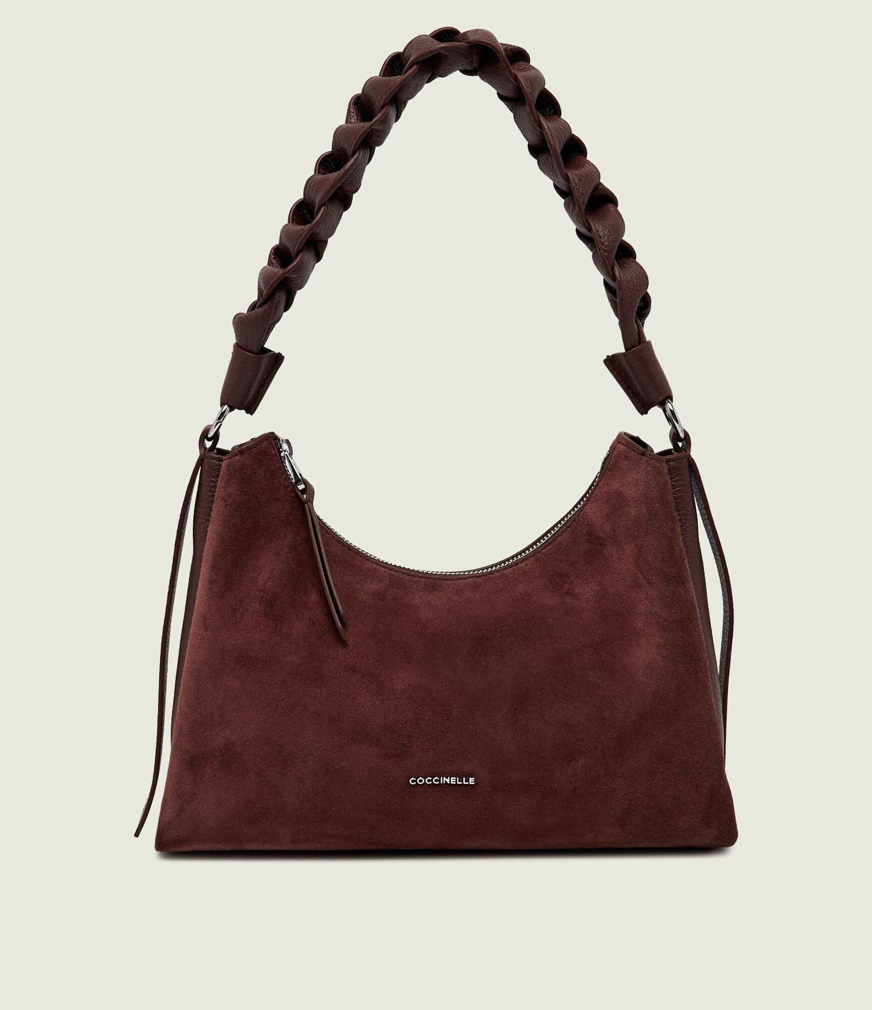 Coccinelle Hobo Boheme | piele întoarsă cu adaos de piele