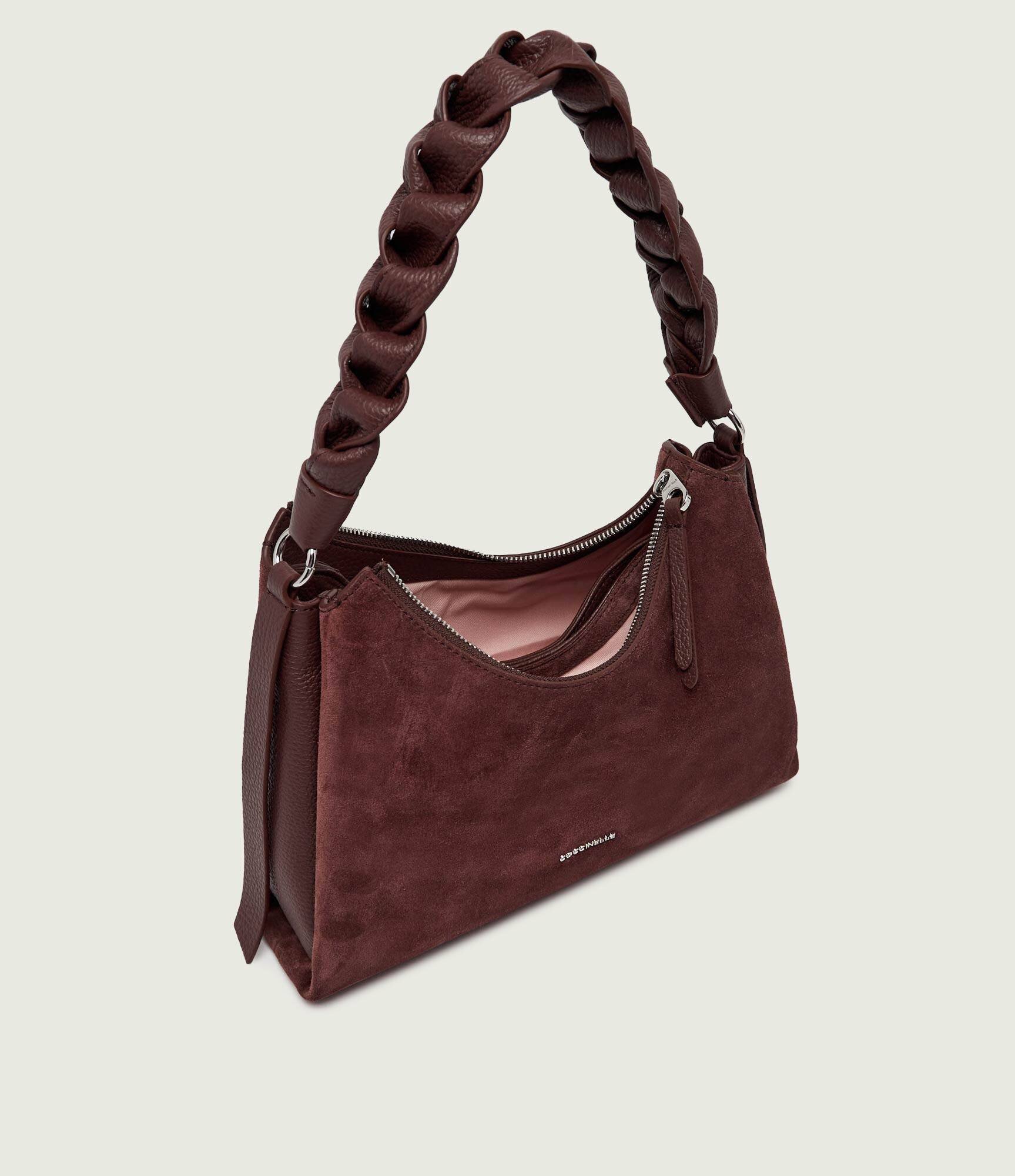 Coccinelle Hobo Boheme | piele întoarsă cu adaos de piele