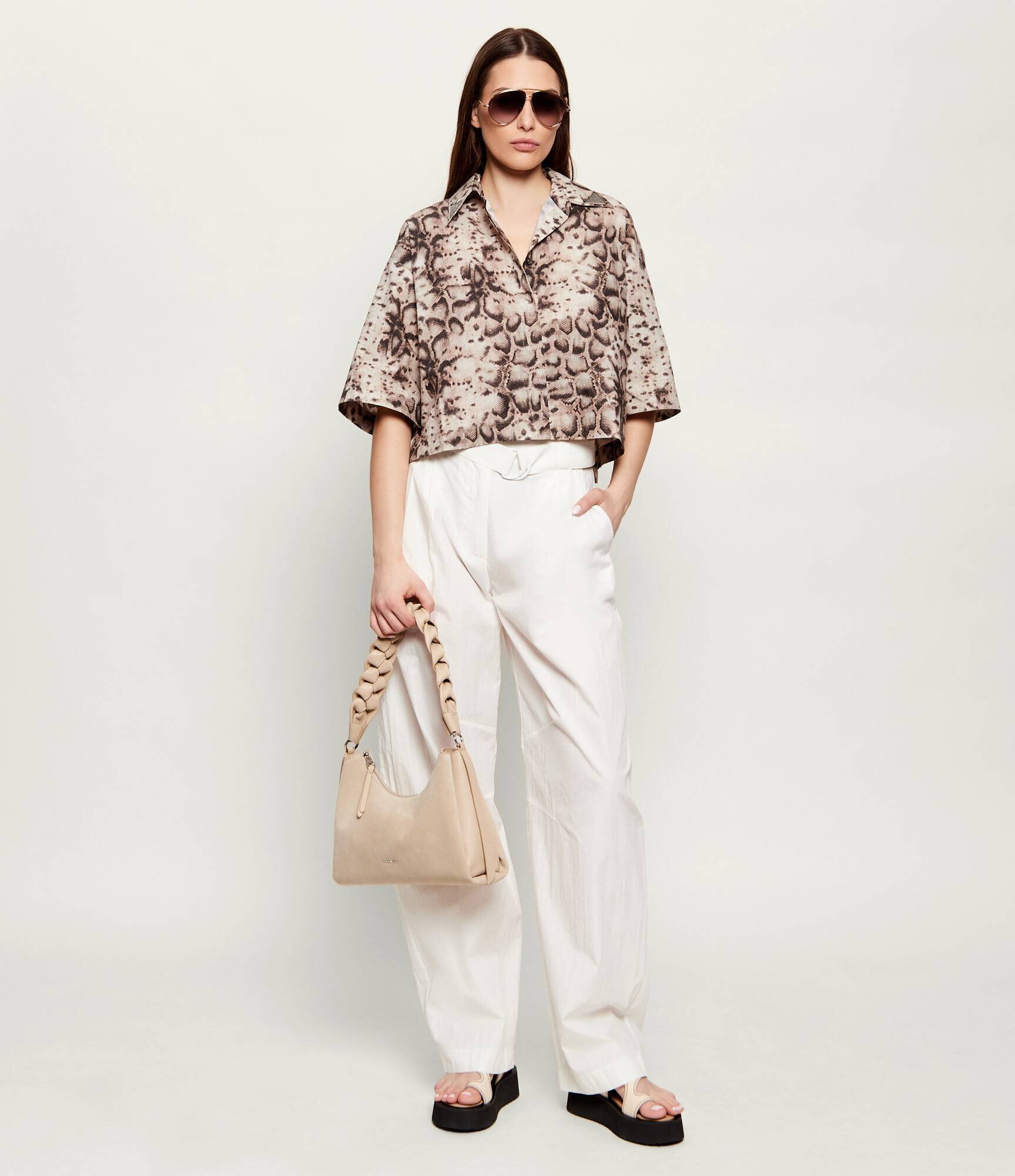 Coccinelle Hobo Boheme | piele întoarsă cu adaos de piele