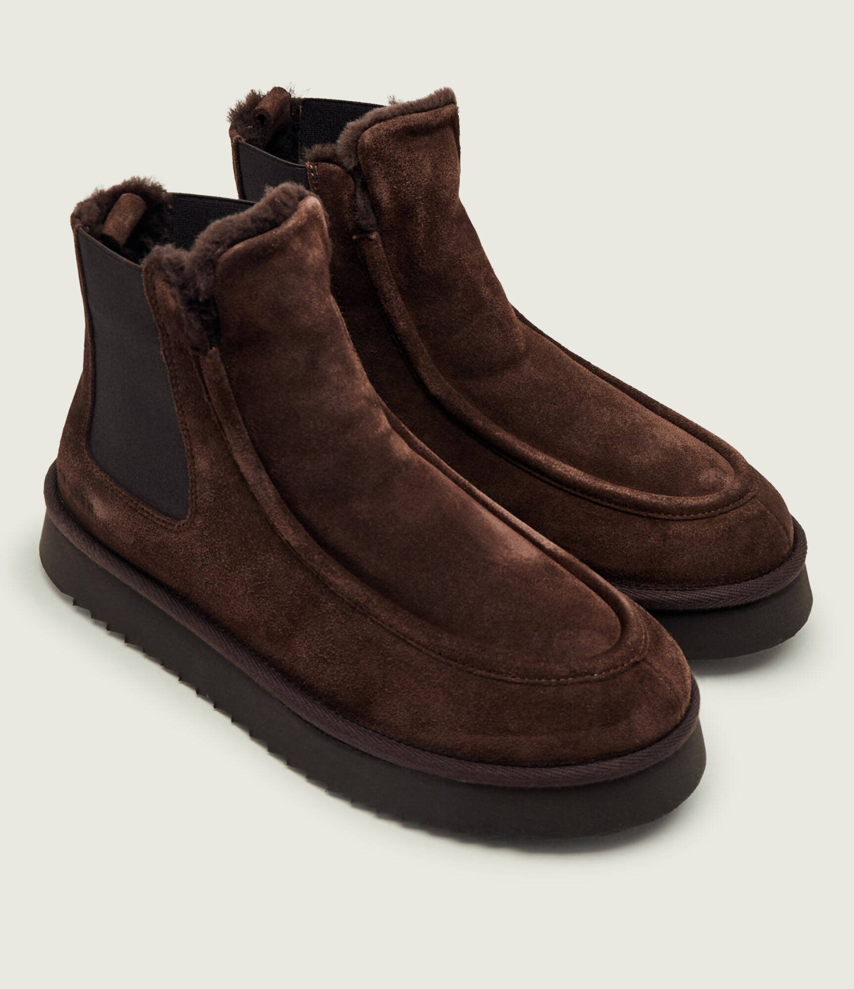 COPENHAGEN STUDIOS Bocanci CPH267M | piele întoarsă | shearling