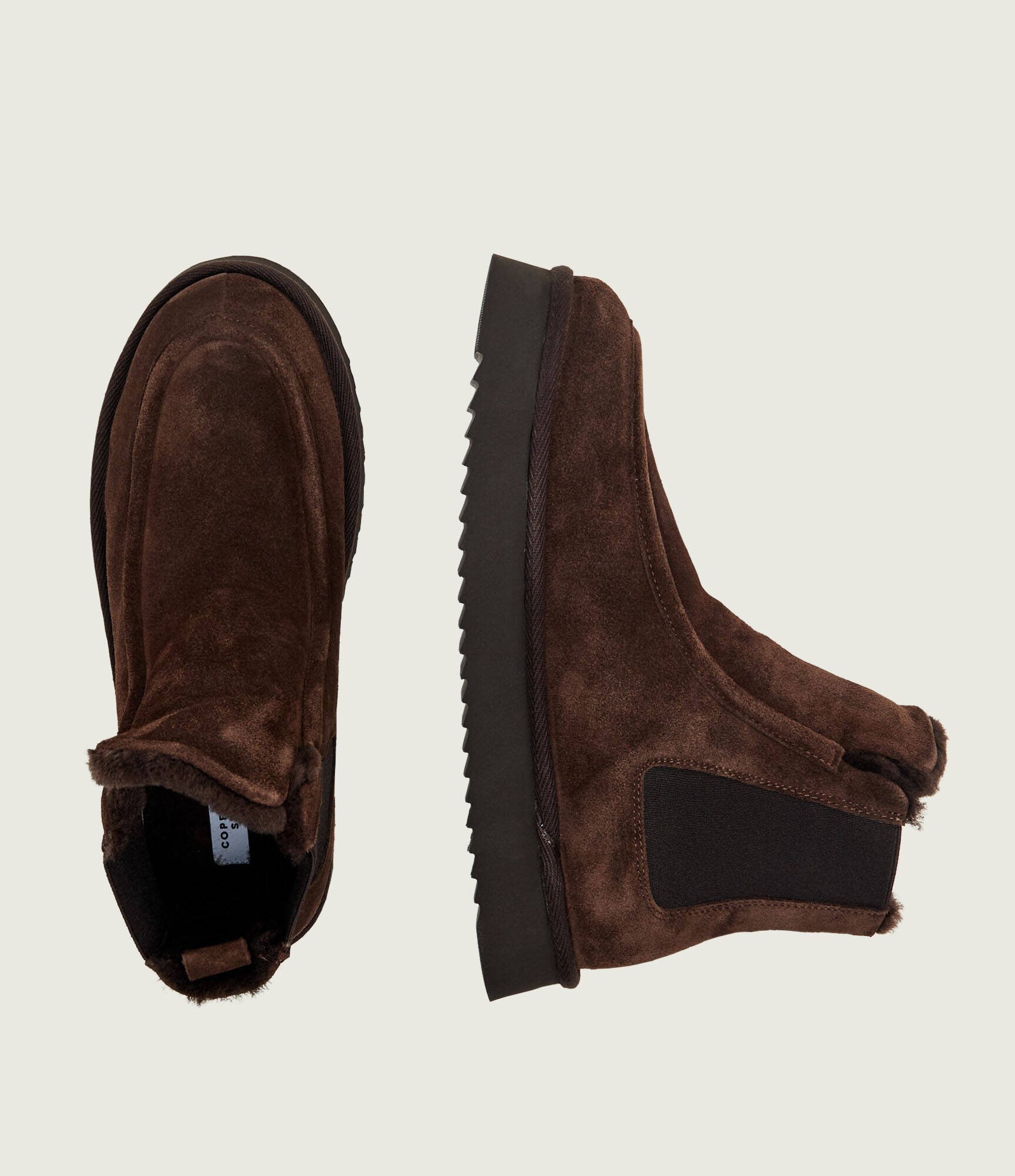 COPENHAGEN STUDIOS Bocanci CPH267M | piele întoarsă | shearling