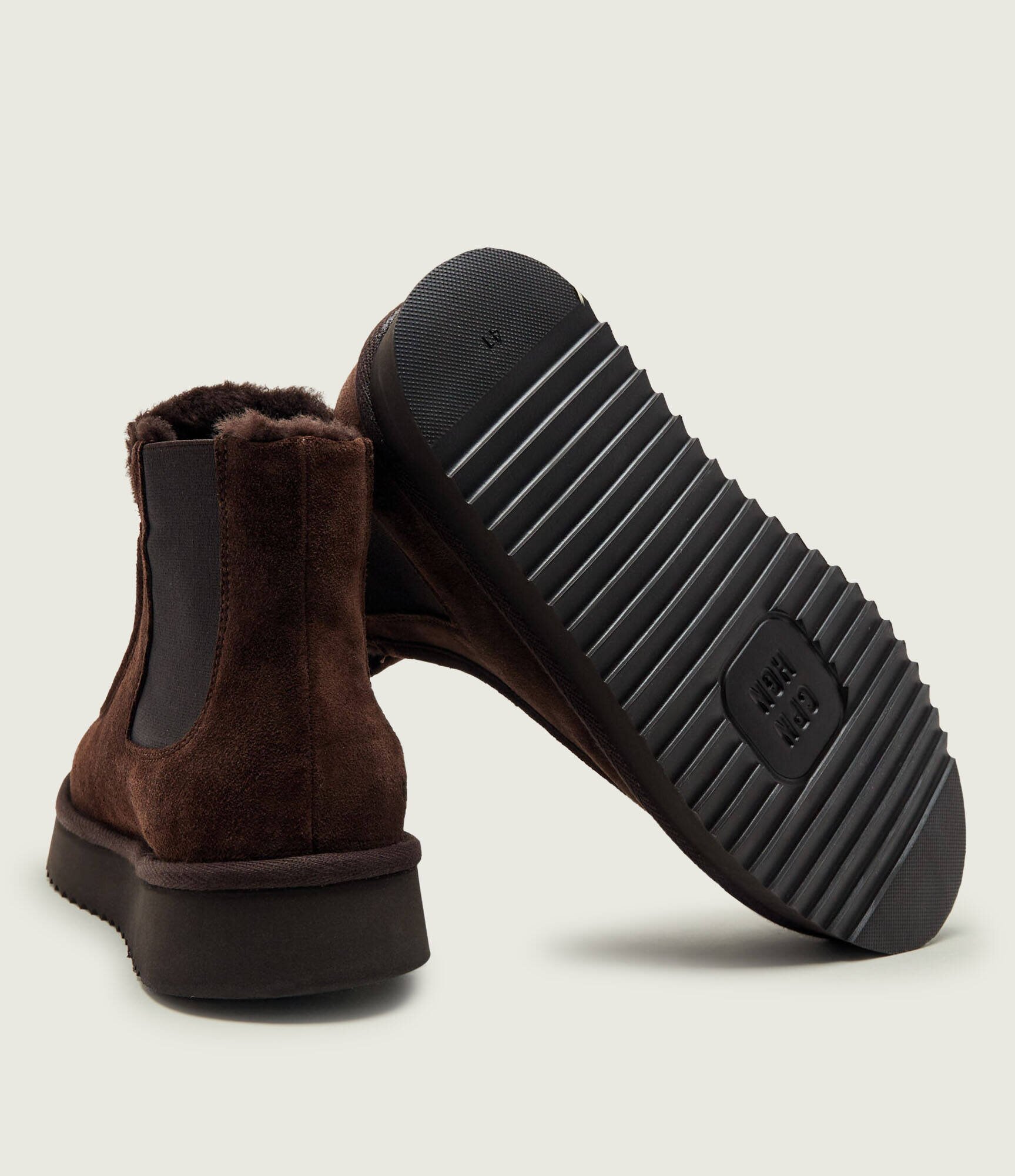 COPENHAGEN STUDIOS Bocanci CPH267M | piele întoarsă | shearling