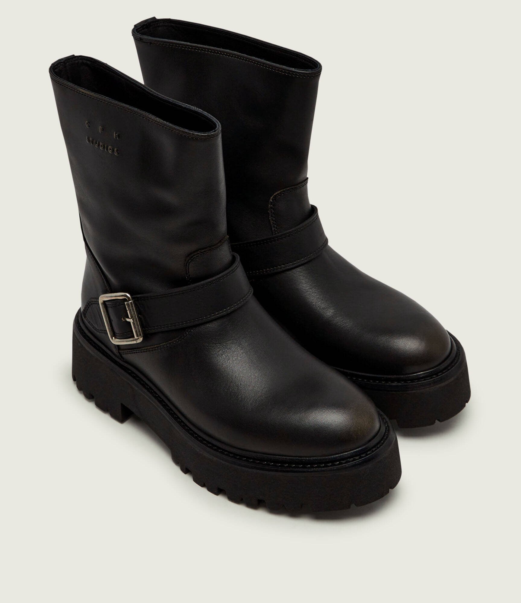 COPENHAGEN STUDIOS De piele botine cu platformă CPH900