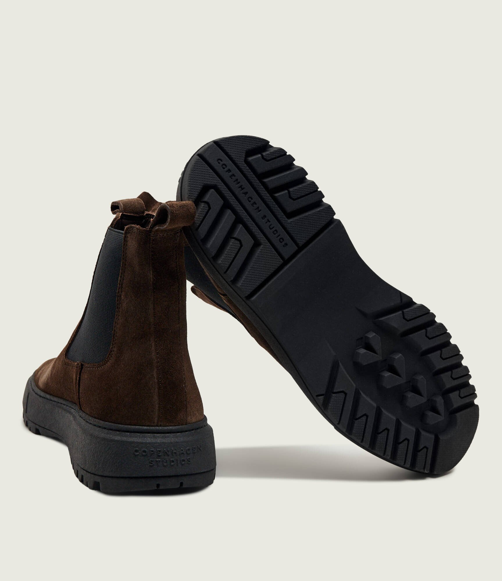 COPENHAGEN STUDIOS Ghete chelsea CPH603M | zamsz cu adaos de piele