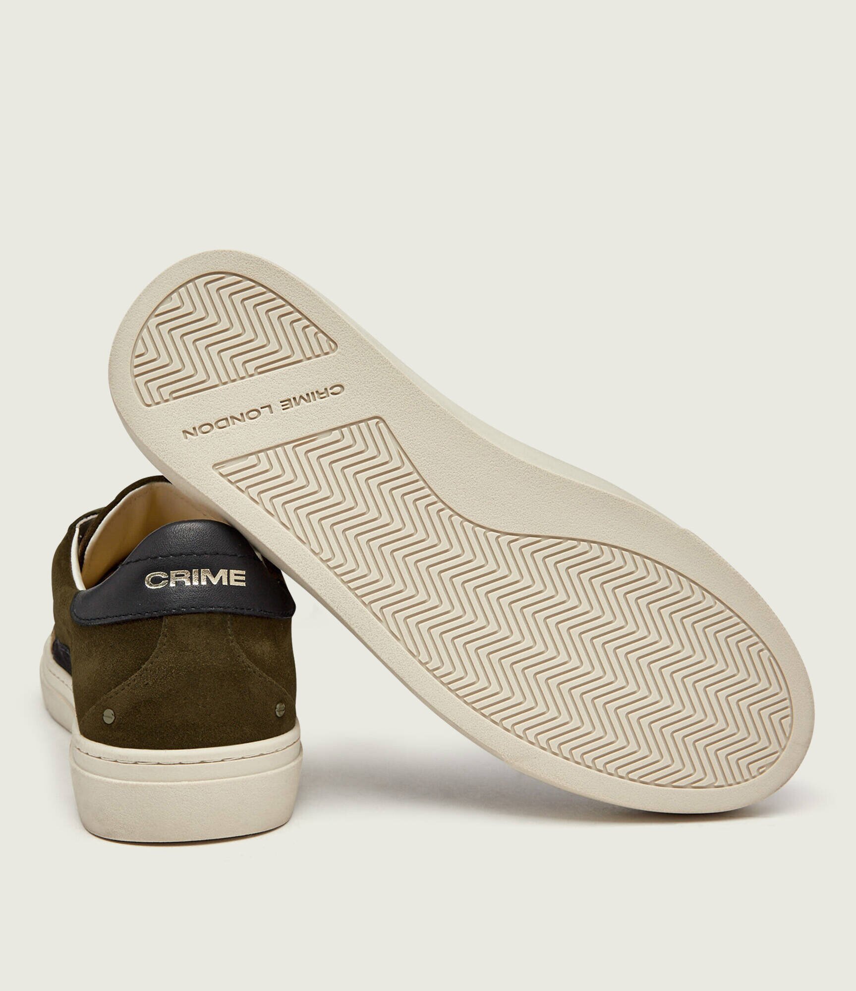 Crime London Sneakers Essential | piele întoarsă cu adaos de piele