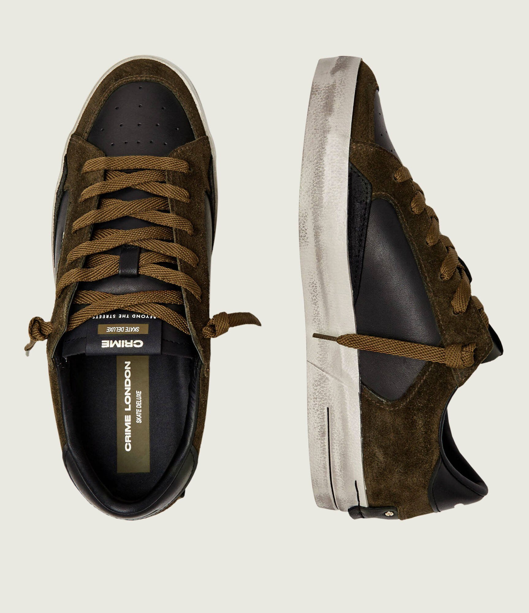 Crime London Sneakers SKATE | piele întoarsă | piele