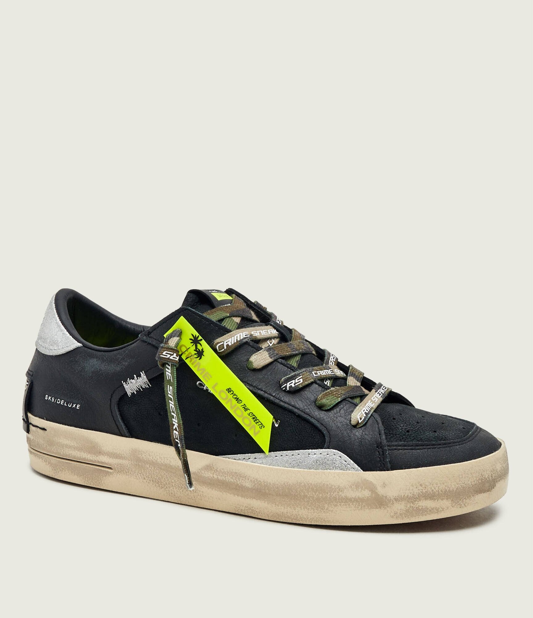 Crime London Teniși din piele SKATE