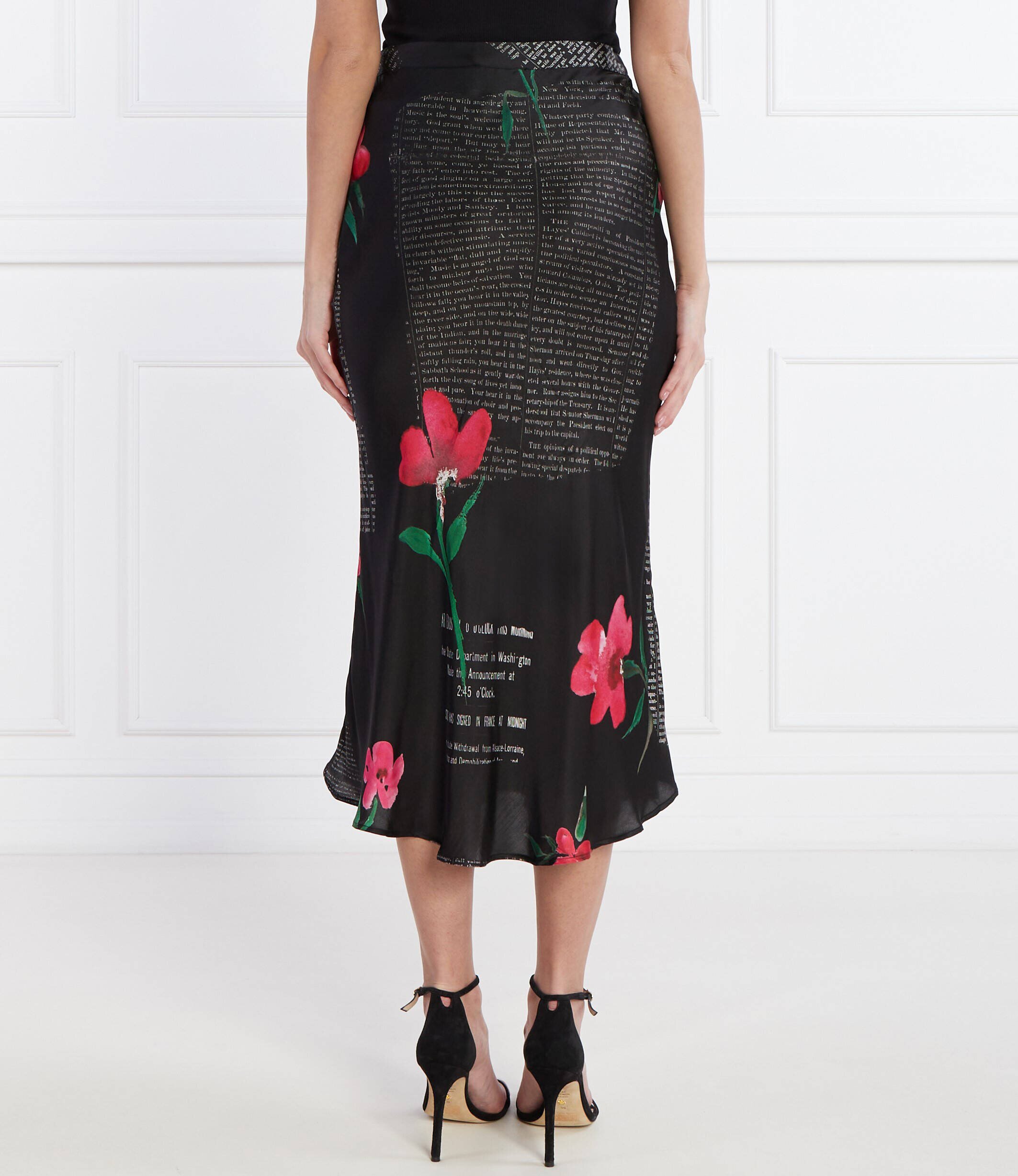 Desigual De satin fustă