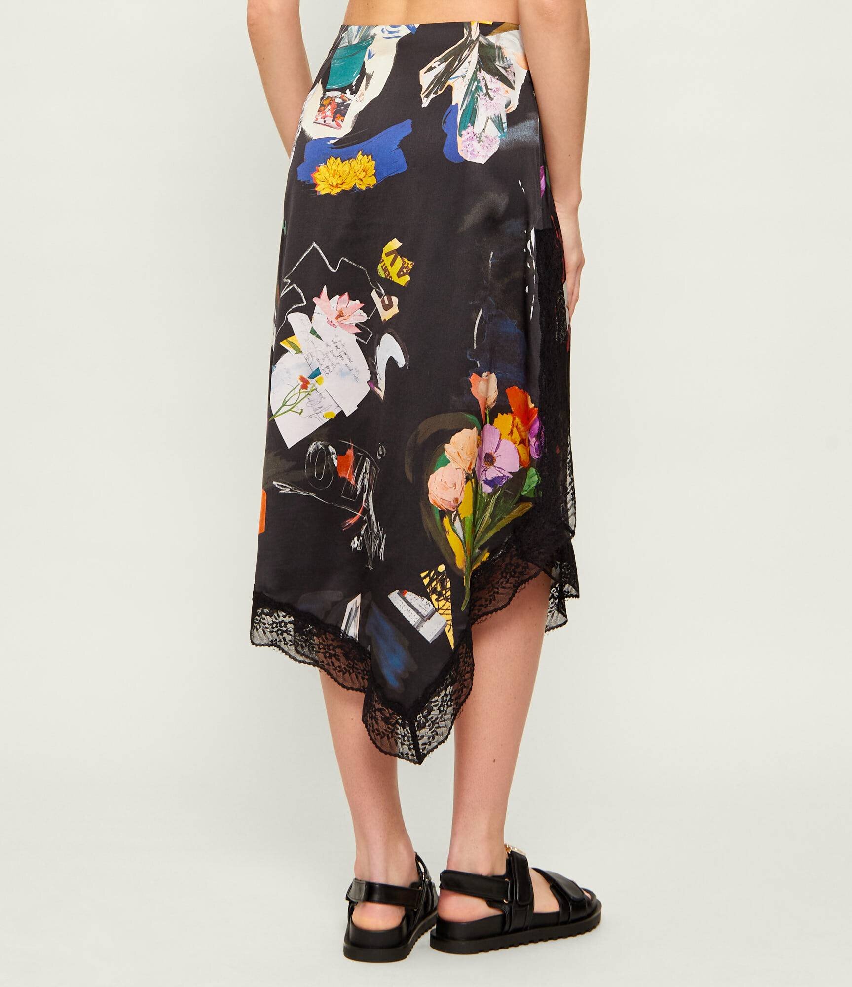 Desigual De satin fustă Collage
