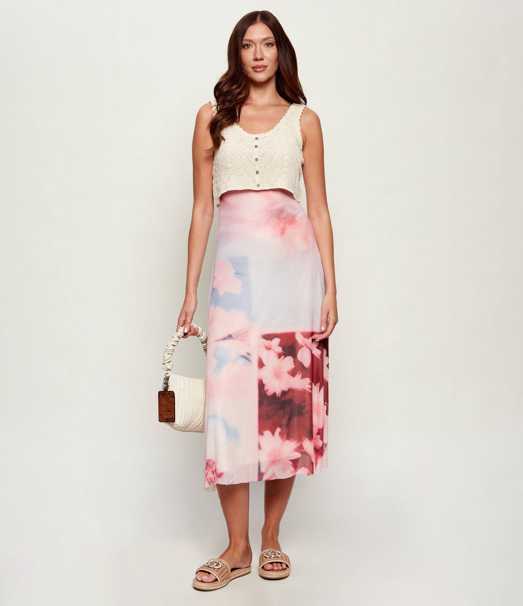 Desigual De tul rochie 2 în 1 FRIDA